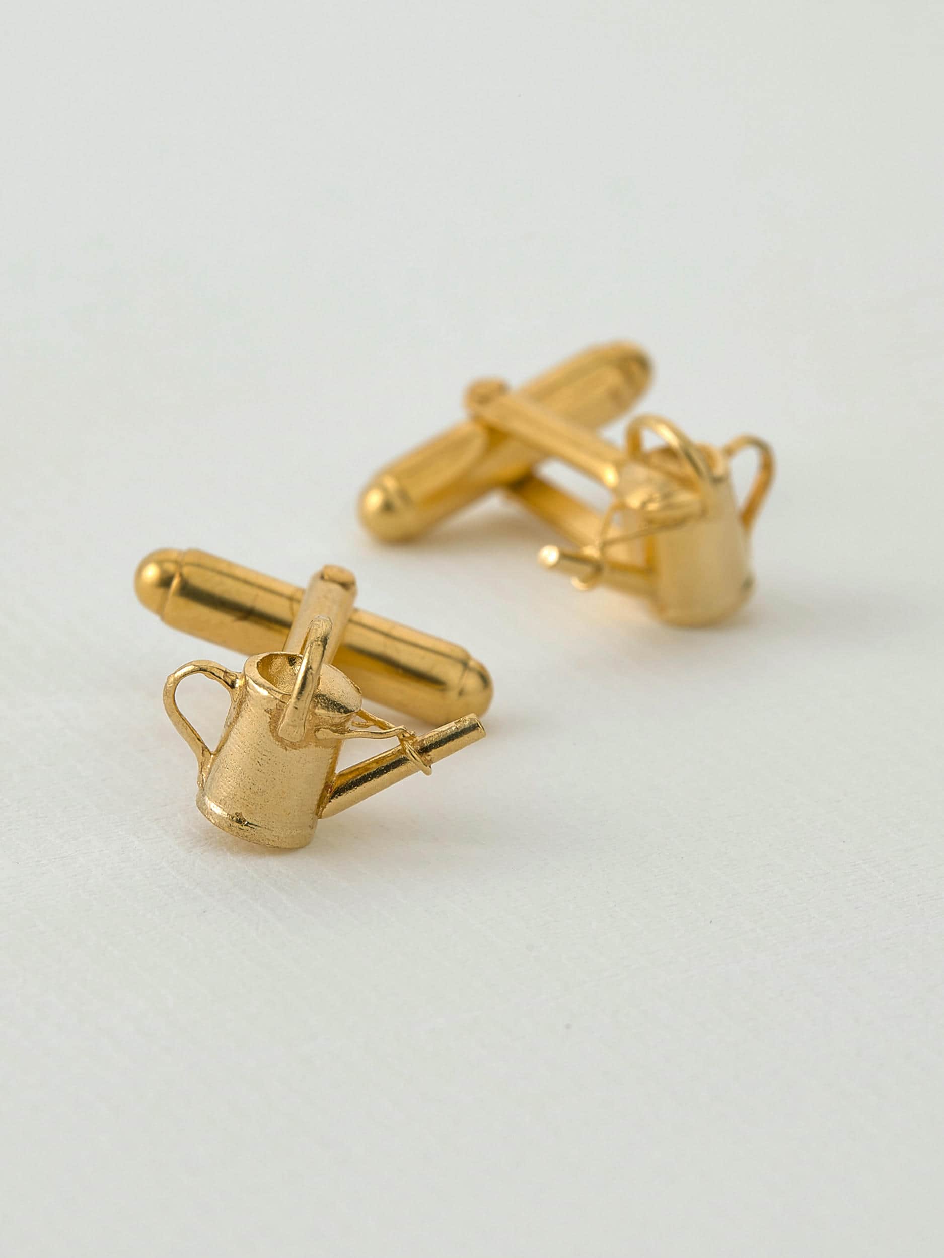 Watering Can Cufflinks - image 5 | gold plate