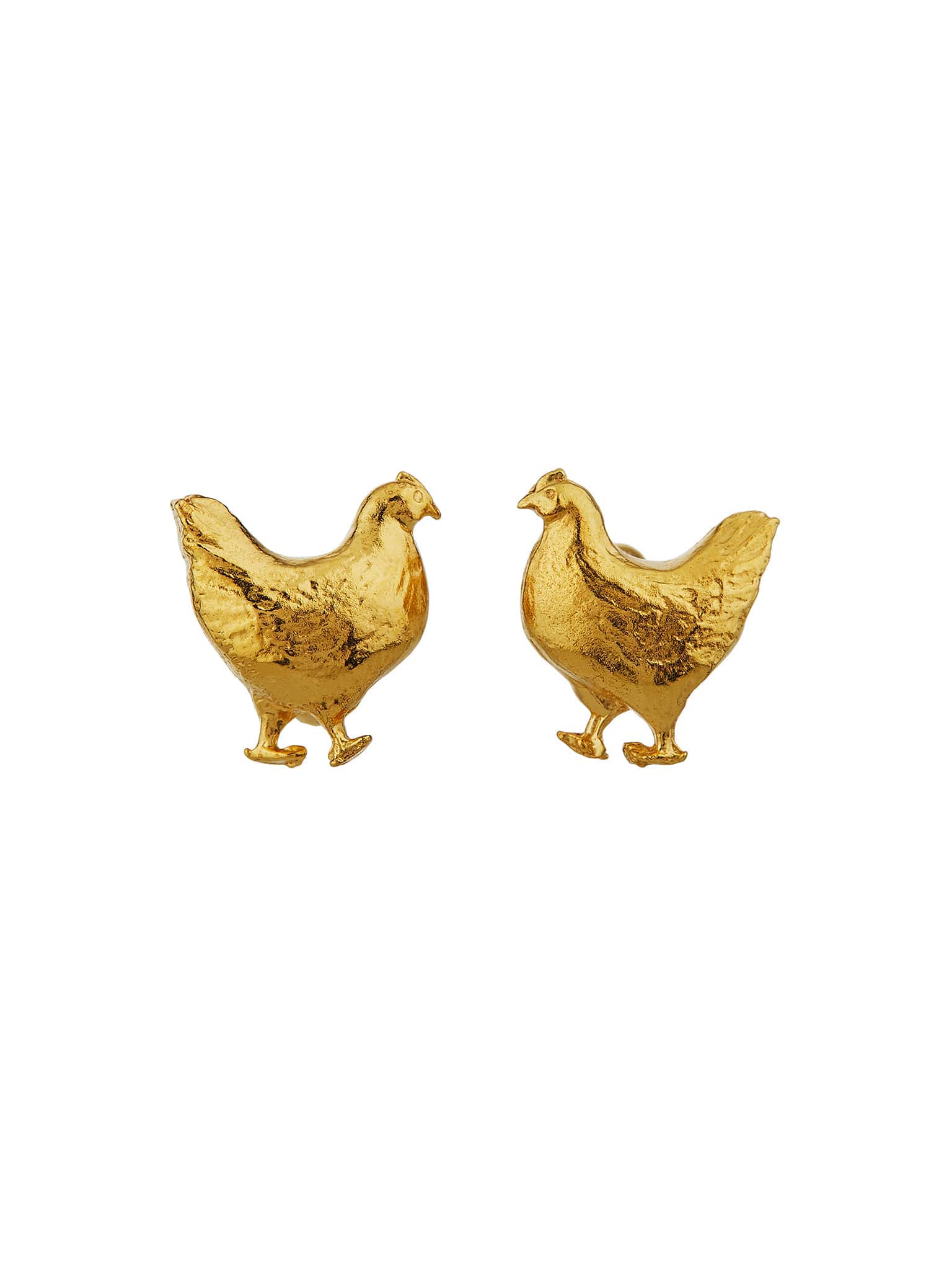 Hen Cufflinks - image 6 | gold plate