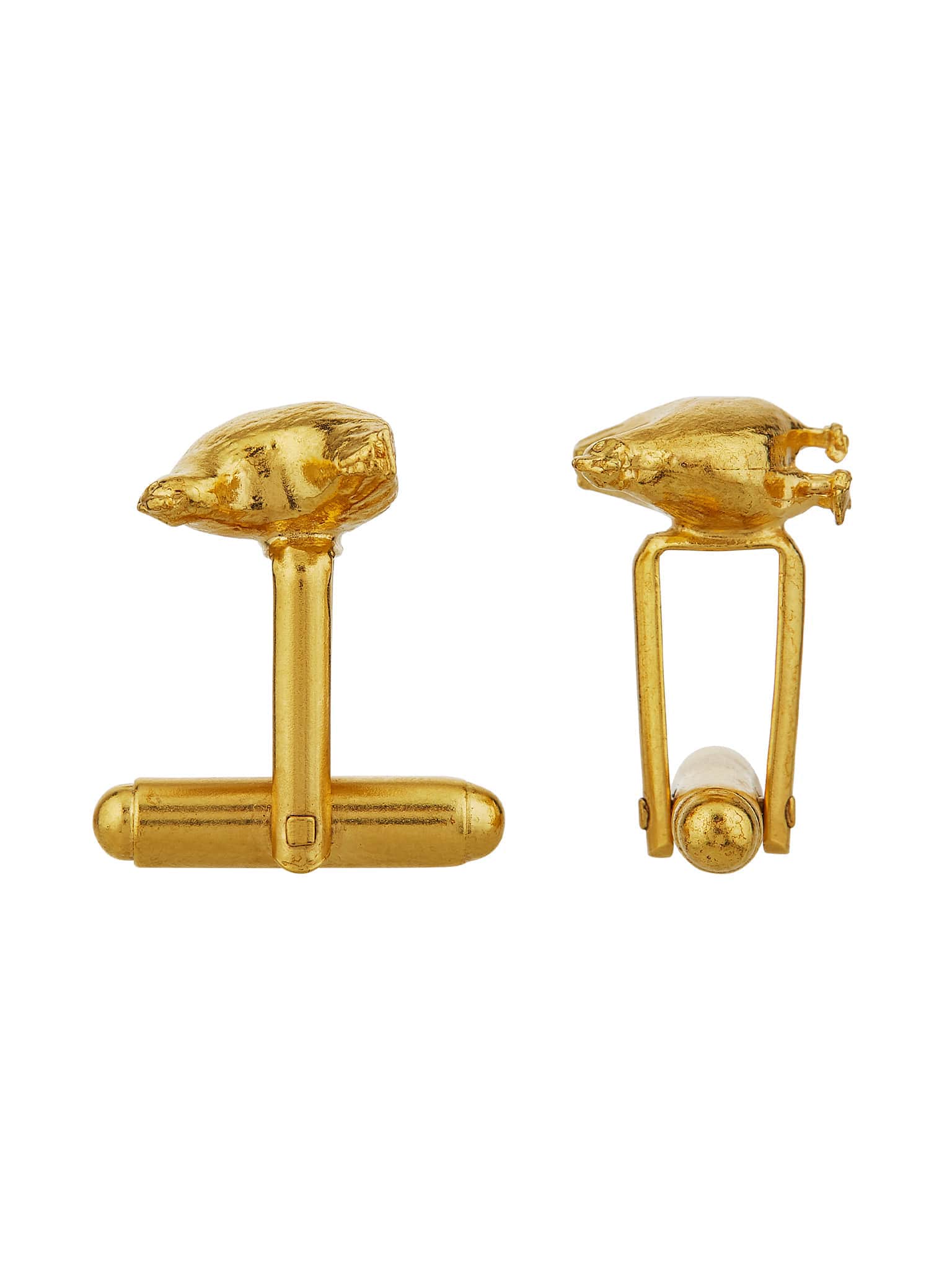 Hen Cufflinks - image 7 | gold plate