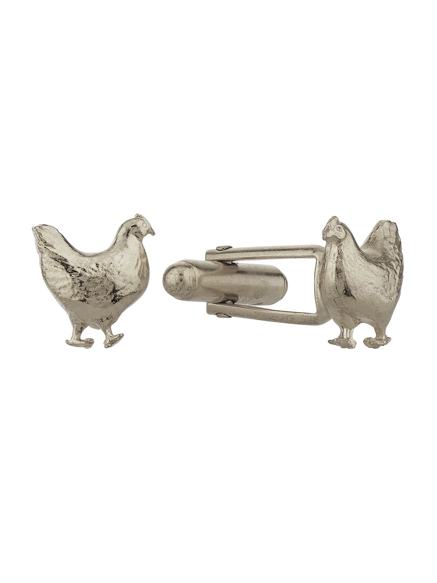 Hen Cufflinks - image 8 | silver