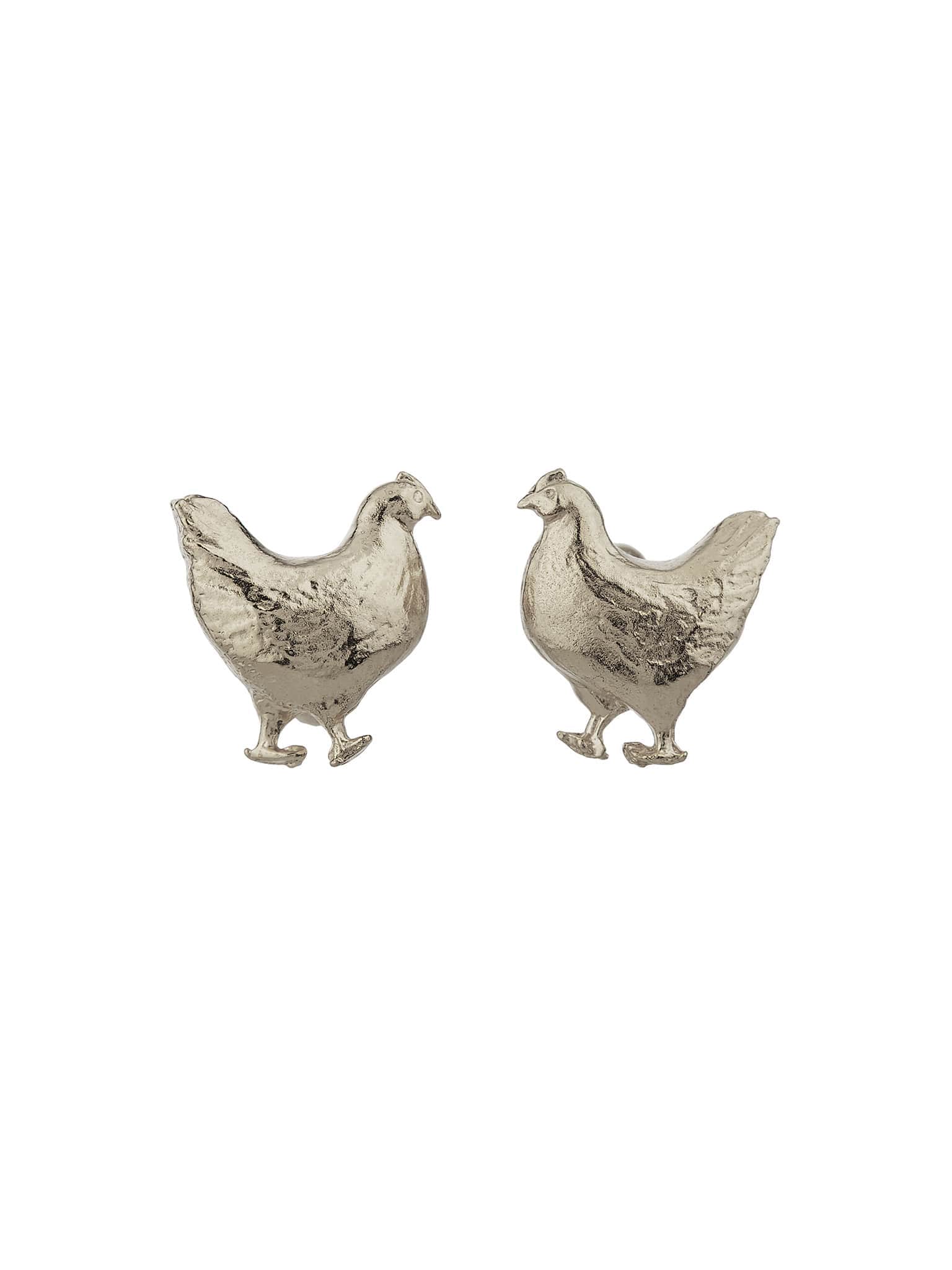 Hen Cufflinks - image 12 | silver