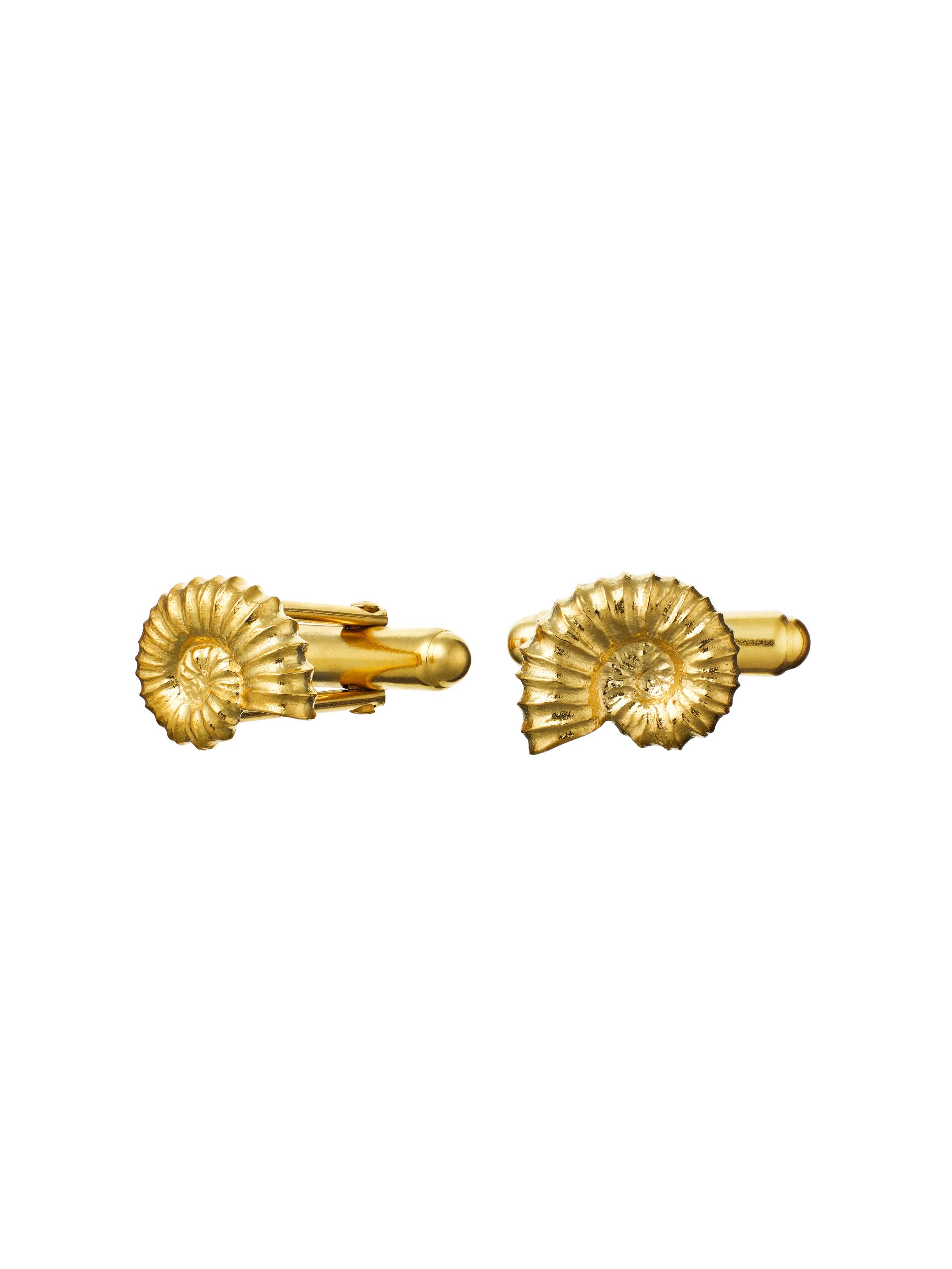 Ammonite Cufflink - image 4 | gold plate