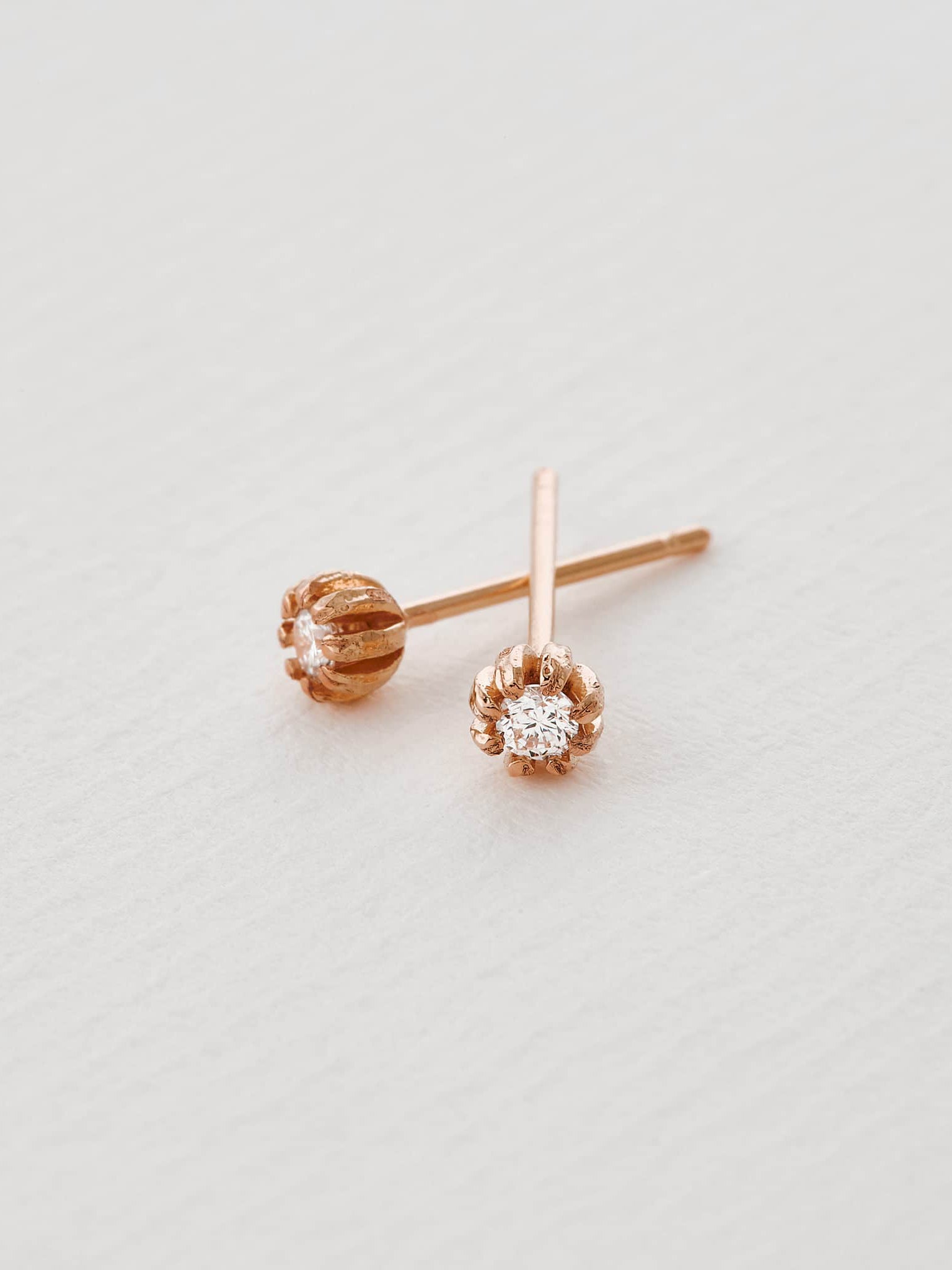 Diamond Seruni Stud Earrings - image 14 | 18ct rose gold
