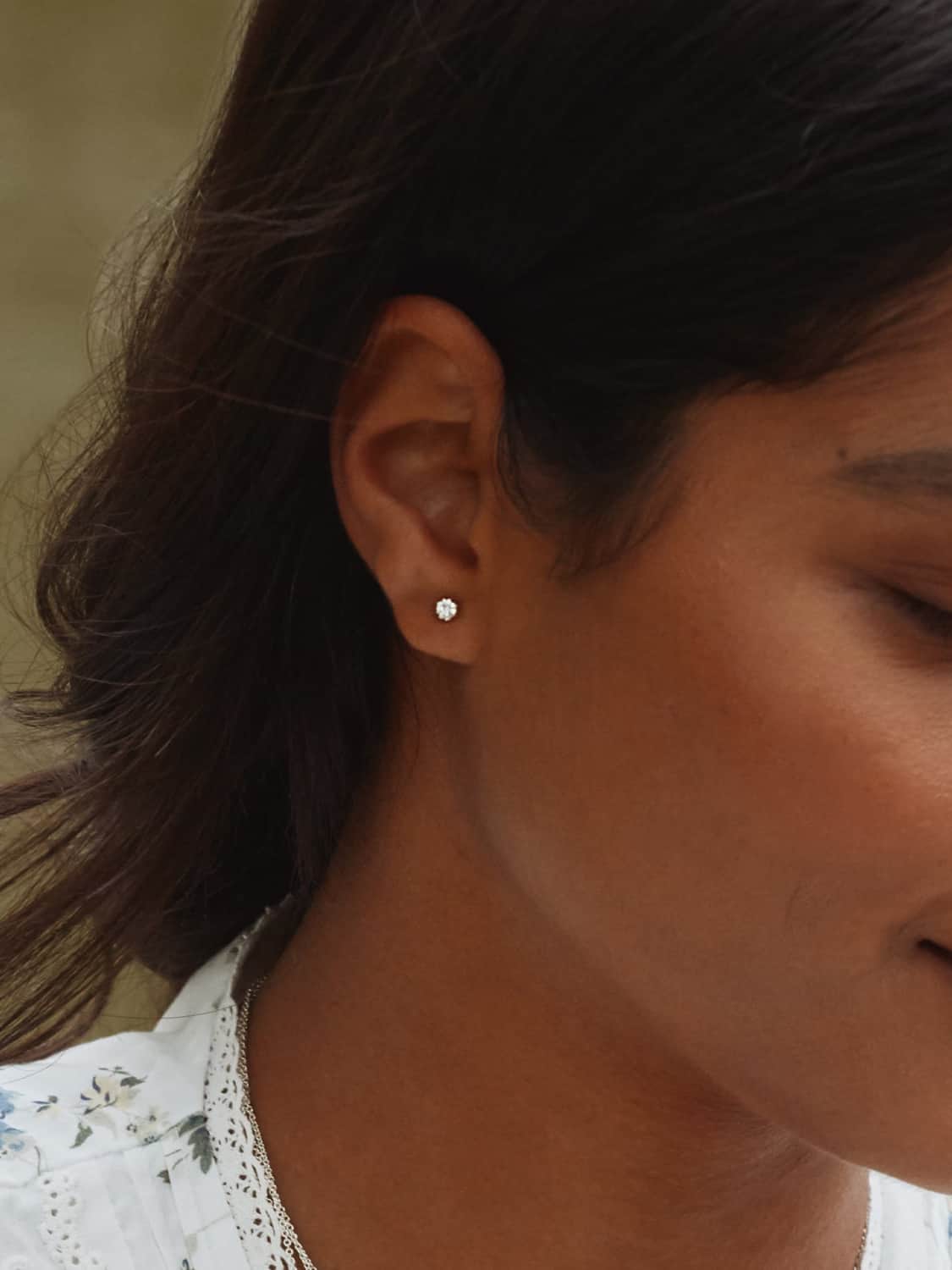 Diamond Seruni Stud Earrings - image 3