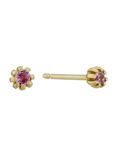 Hot Pink Sapphire Seruni Stud Earrings