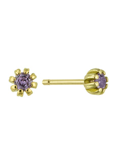 Lilac Sapphire Seruni Stud Earrings