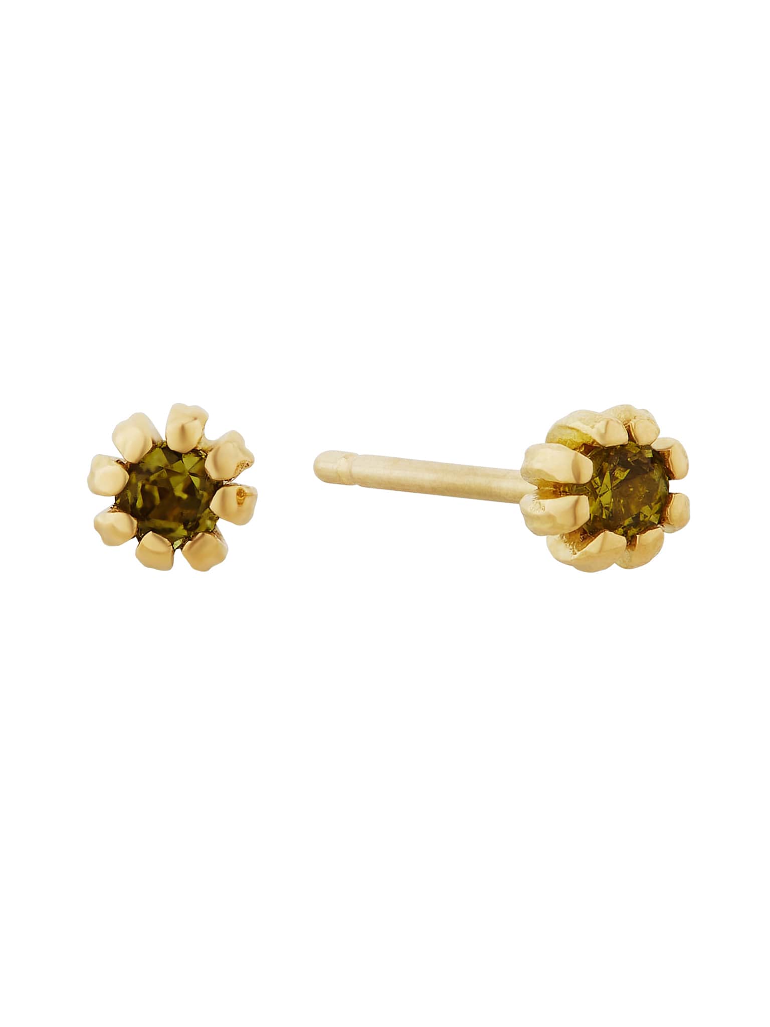Pineapple Sapphire Seruni Stud Earrings - image 1 | 18ct yellow gold