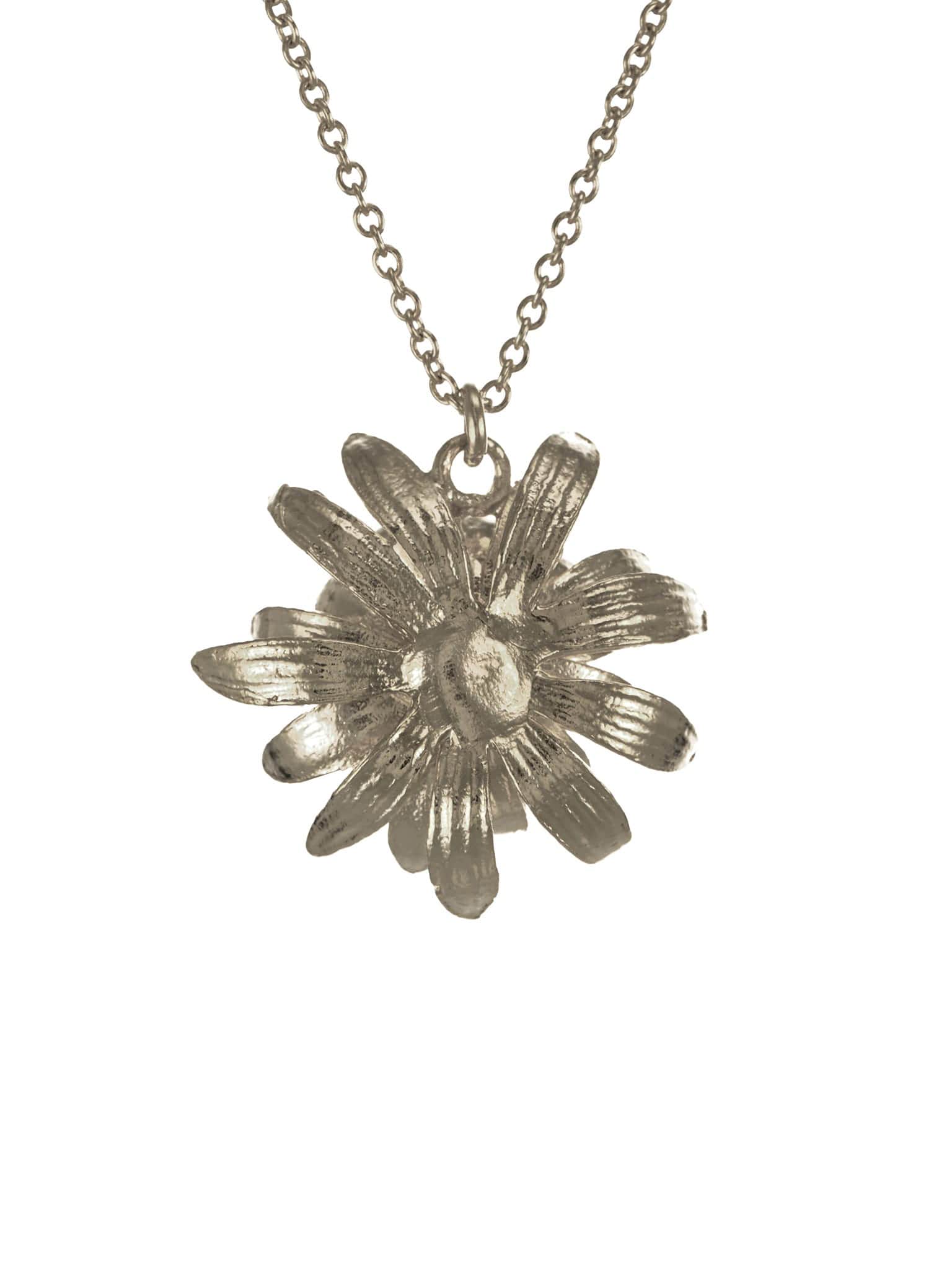 Chrysanthemum Flower Necklace - image 10 | silver