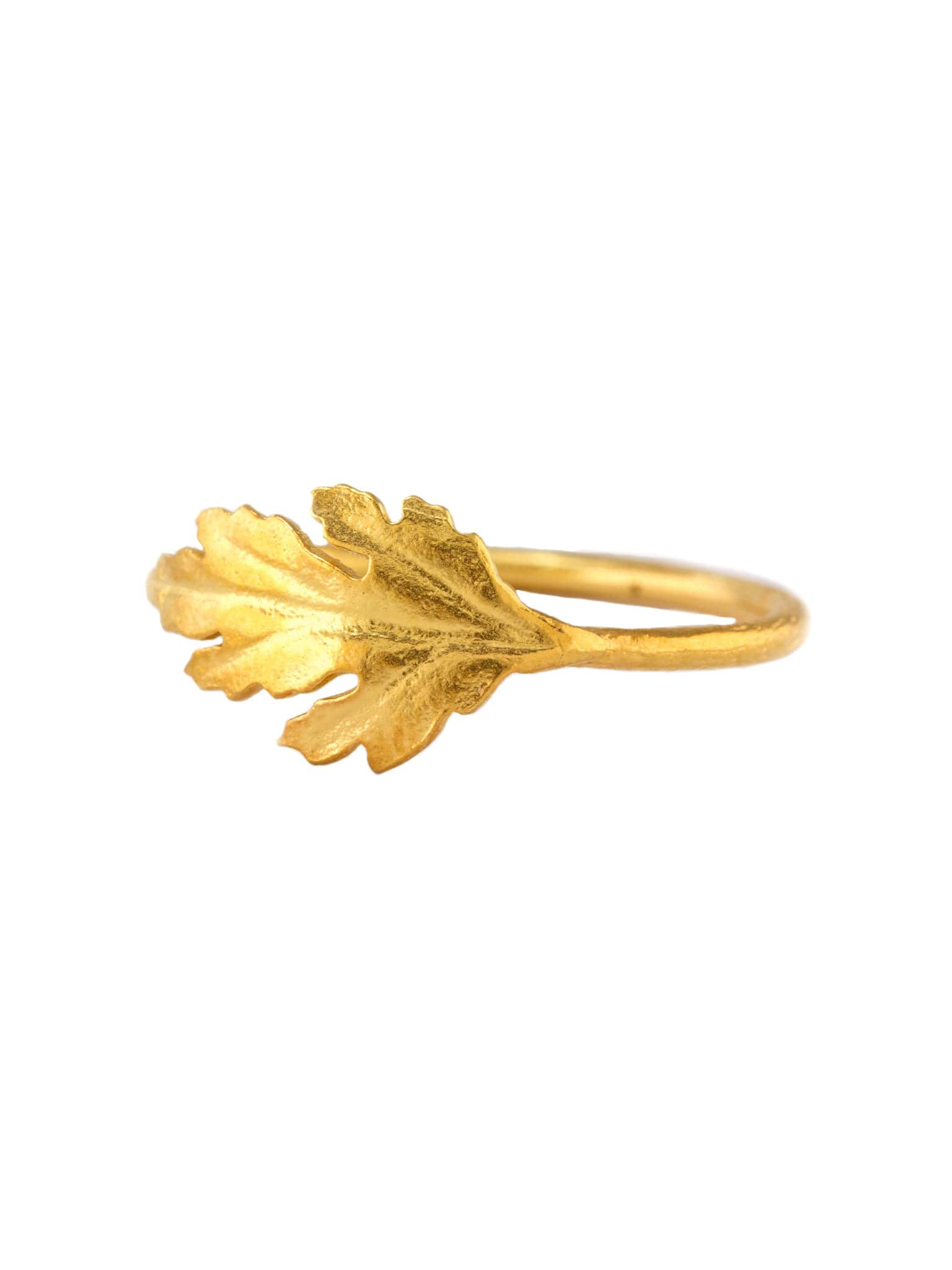 Chrysanthemum Leaf Ring - image 1 | gold plate
