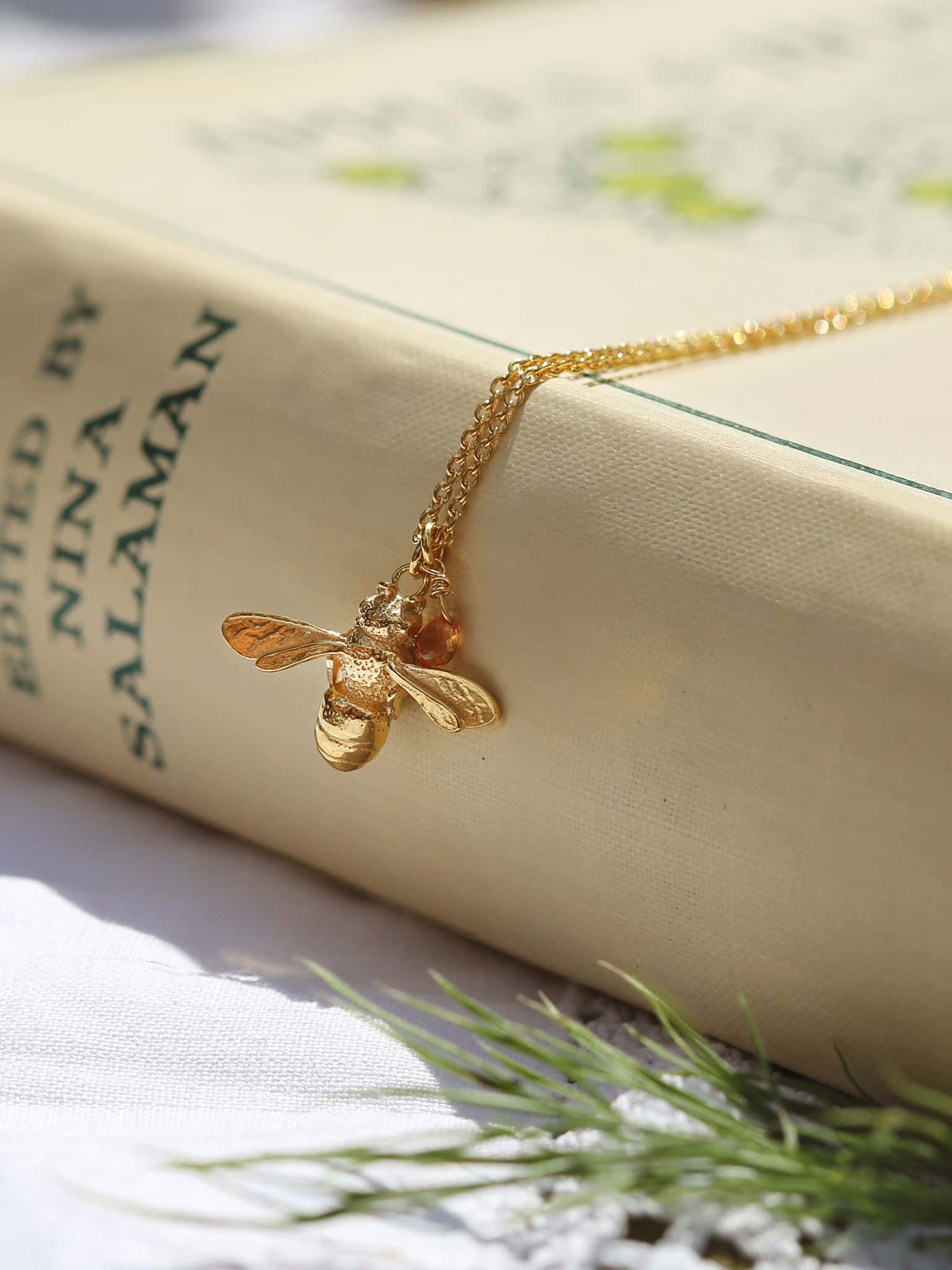 Honey Bee and Citrine Necklace - image 10