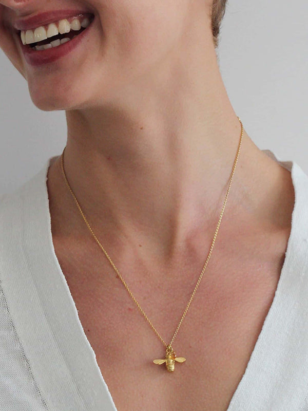 Honey Bee and Citrine Necklace