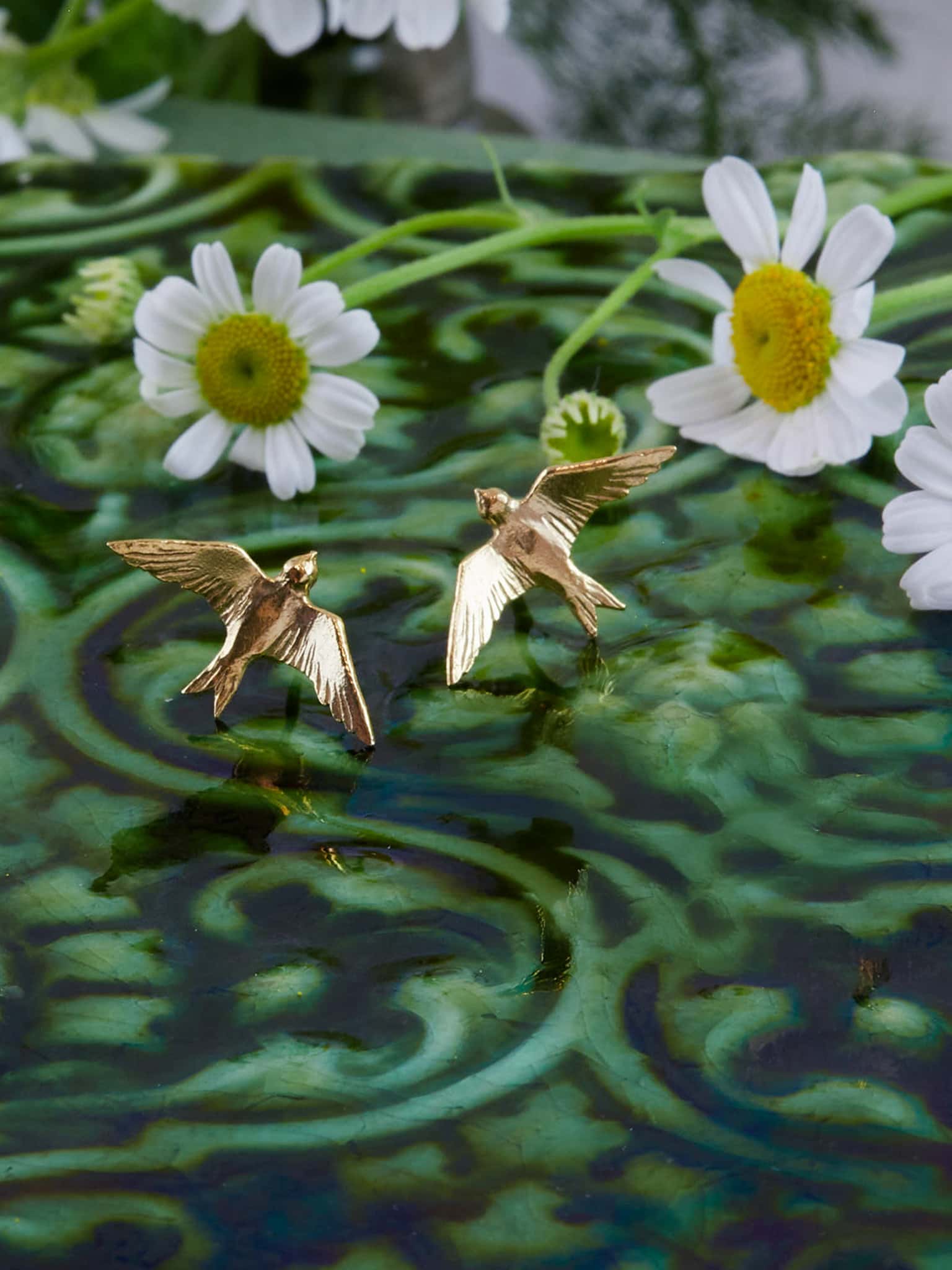 Flying Swallow Stud Earrings - image 3