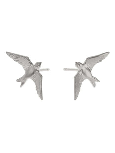 Flying Swallow Stud Earrings