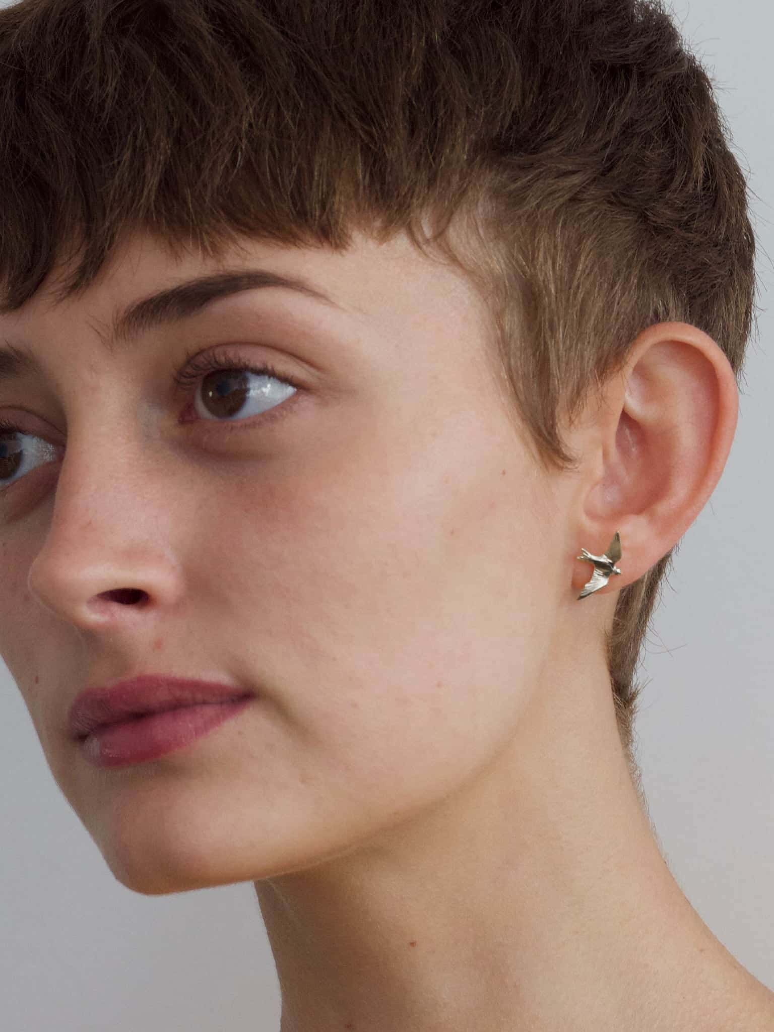 Flying Swallow Stud Earrings - image 7