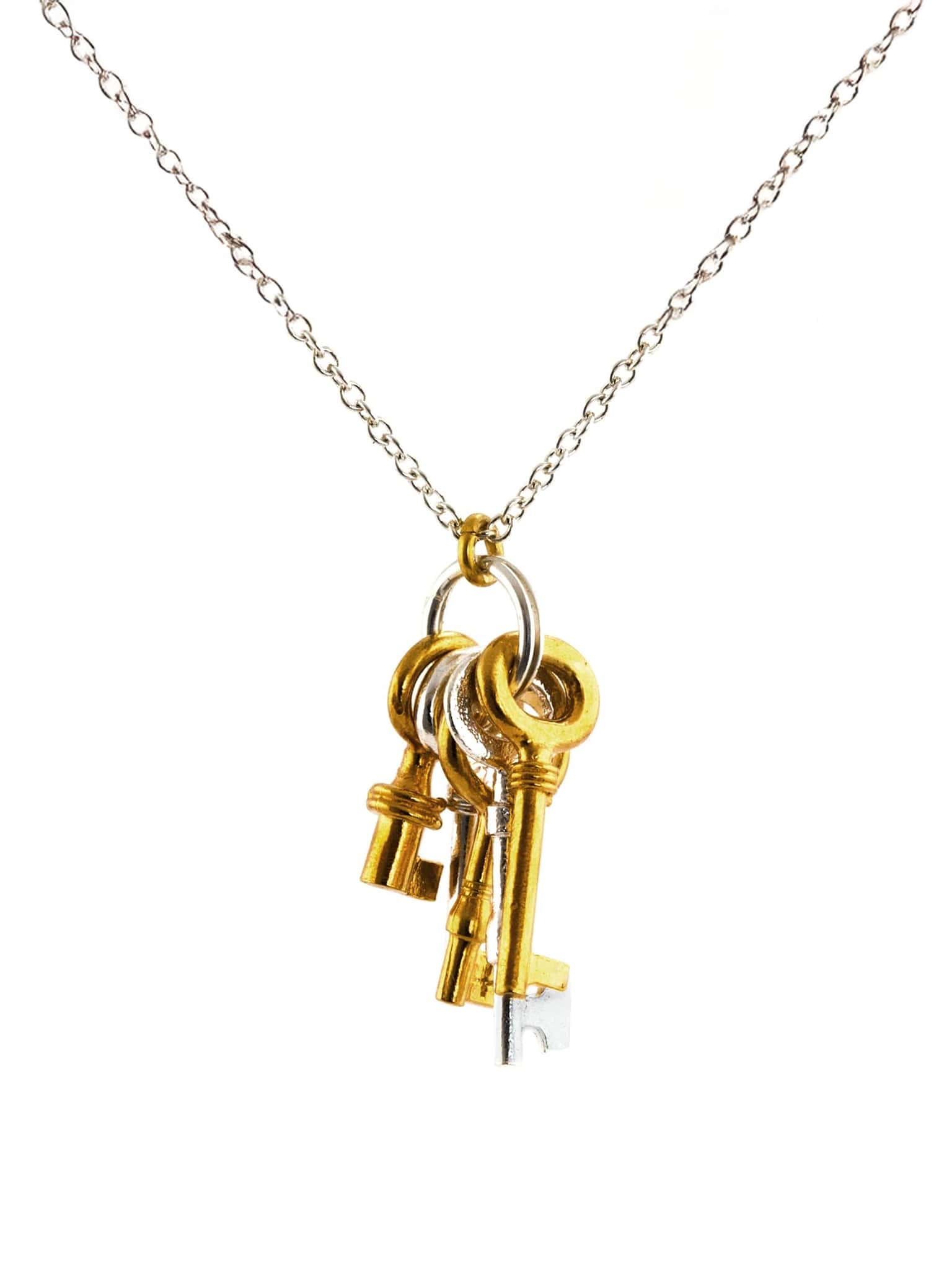 Bunch of Keys Necklace - image 1 | silver & gold plate