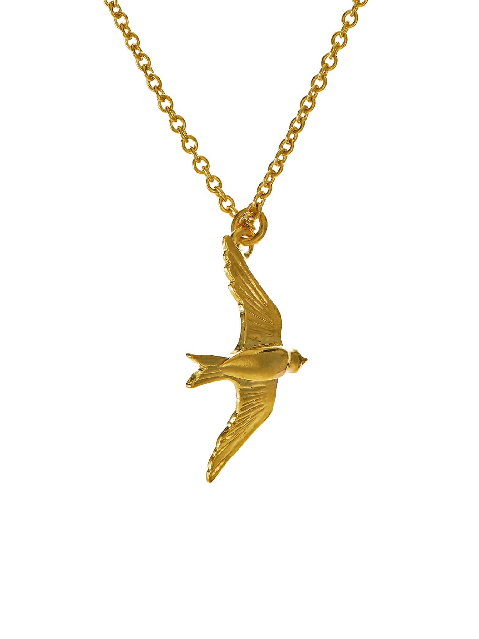 Flying Swallow Necklace - image 5 | gold plate