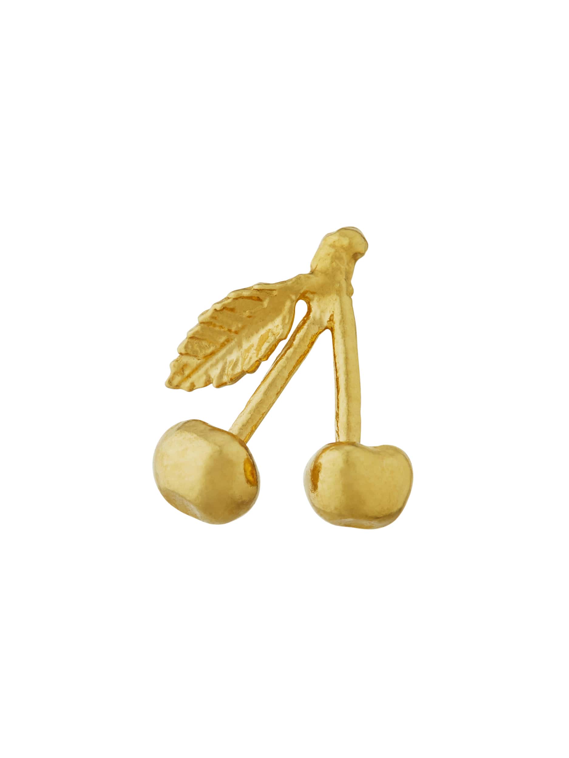 Cherry Single Stud Earring - image 4 | gold plate