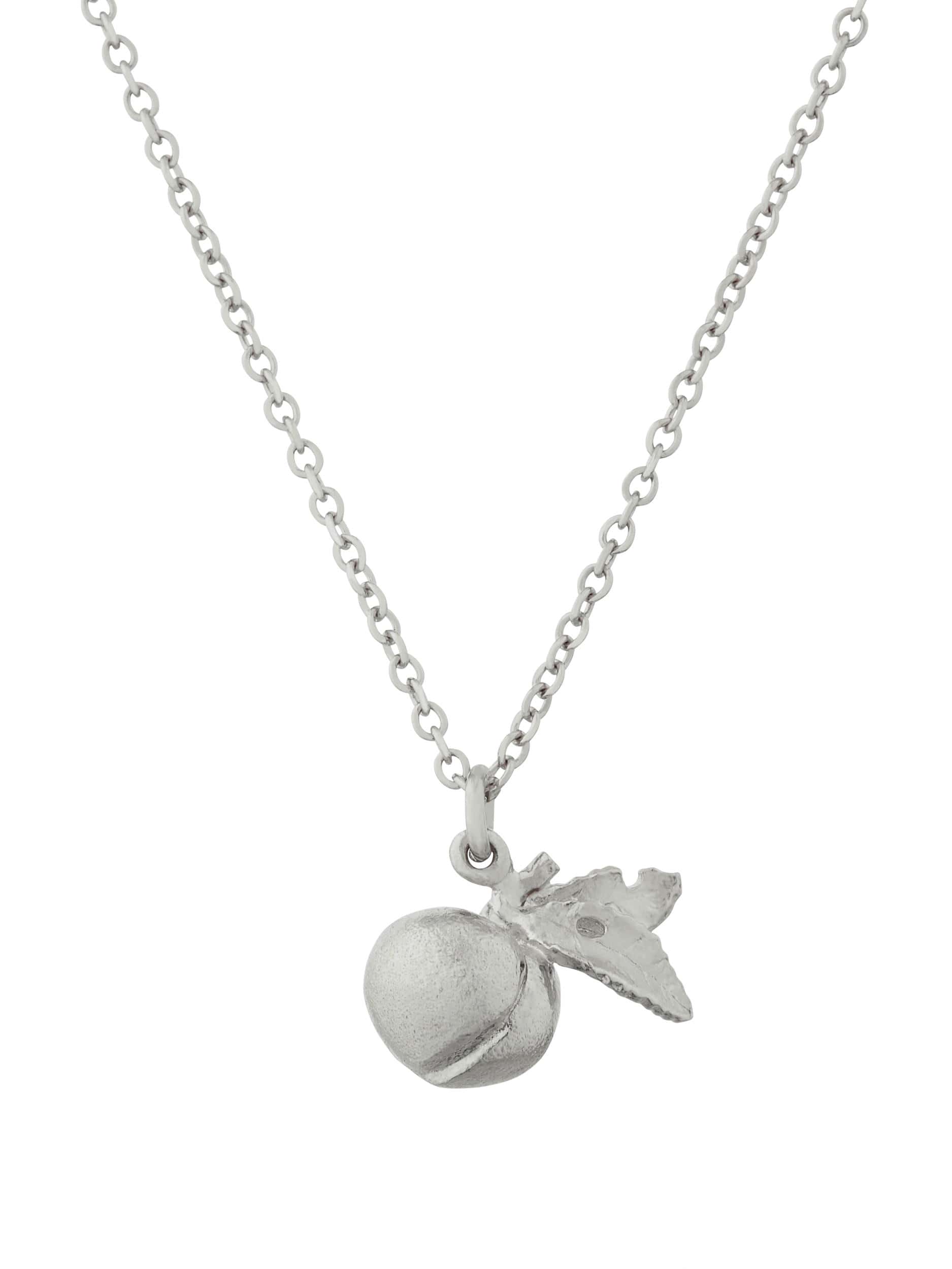 Small & Sweet Peach Necklace - image 4 | silver