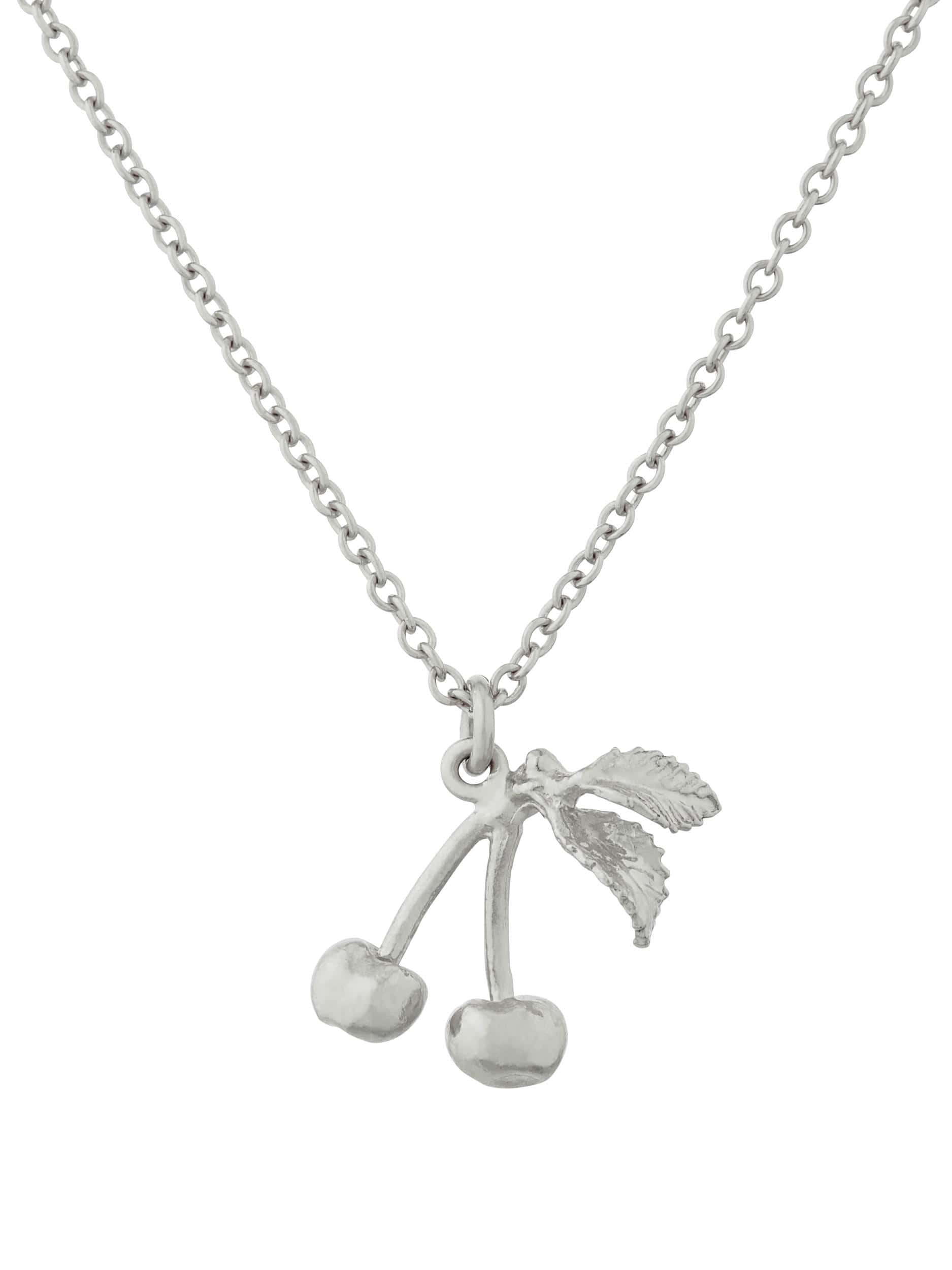 Small & Sweet Cherry Necklace - image 5 | silver