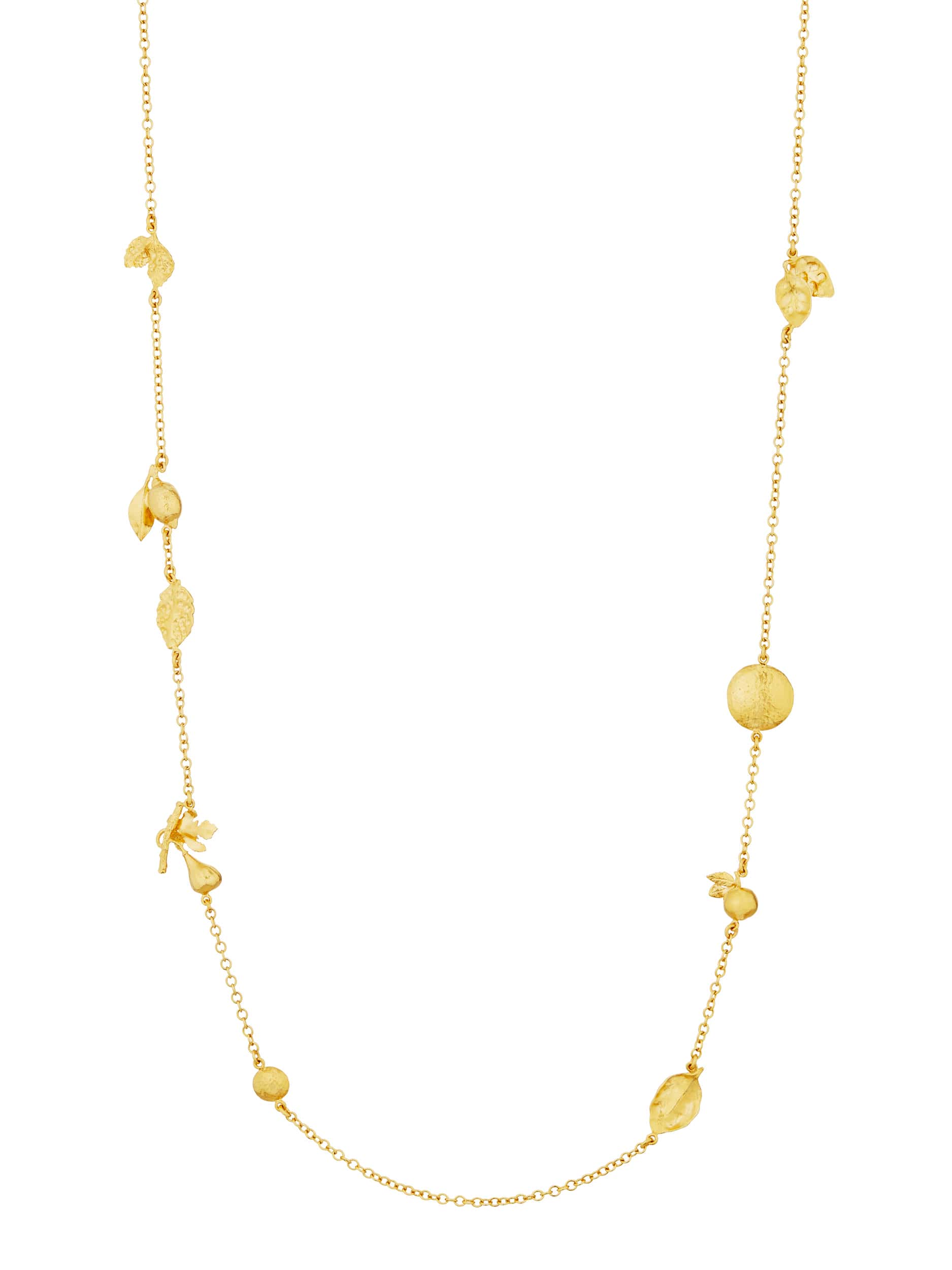 Longline Fruit Medley Station Necklace - image 4 | gold plate