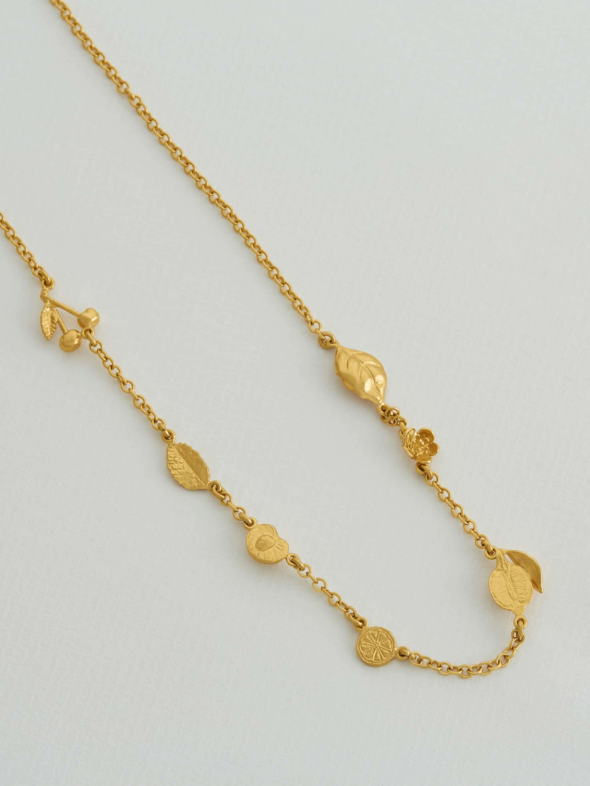 Fruit Cocktail Classic Station Necklace - image 3 | gold plate
