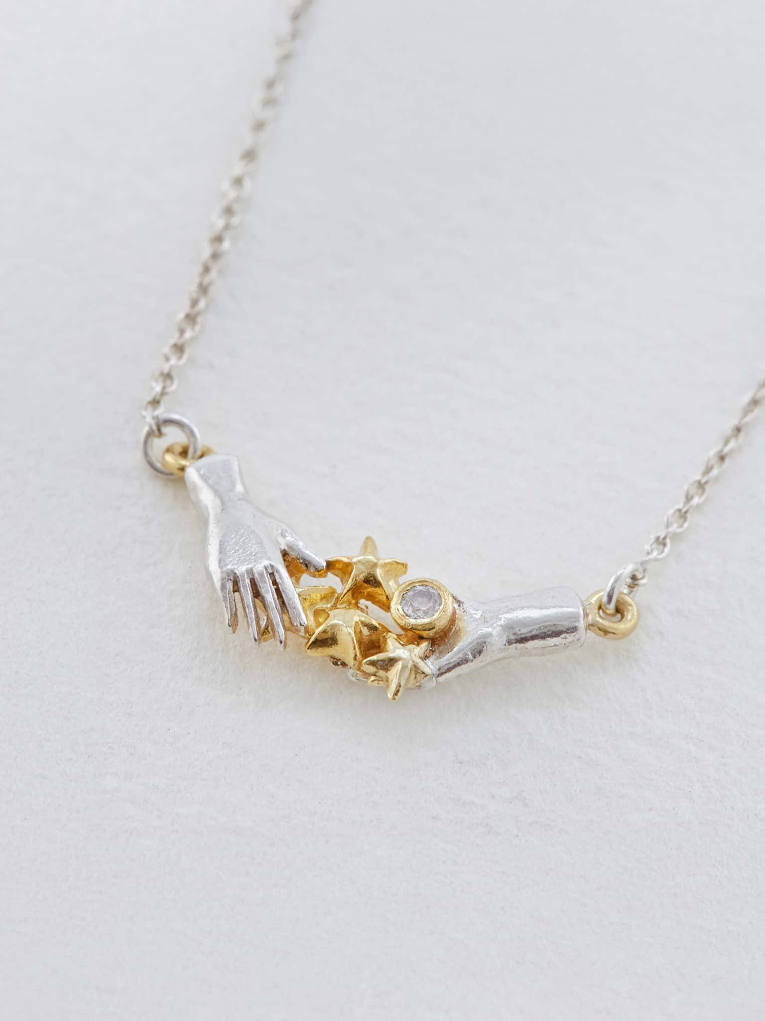 Doctor Who Galaxy In-Line Necklace - image 2 | silver & gold plate