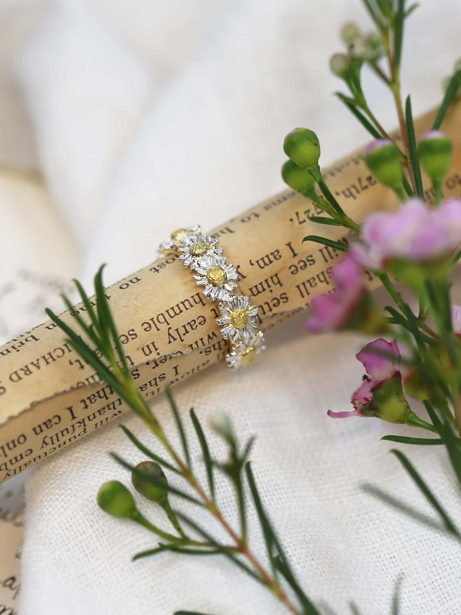 Daisy Wreath Ring - image 4