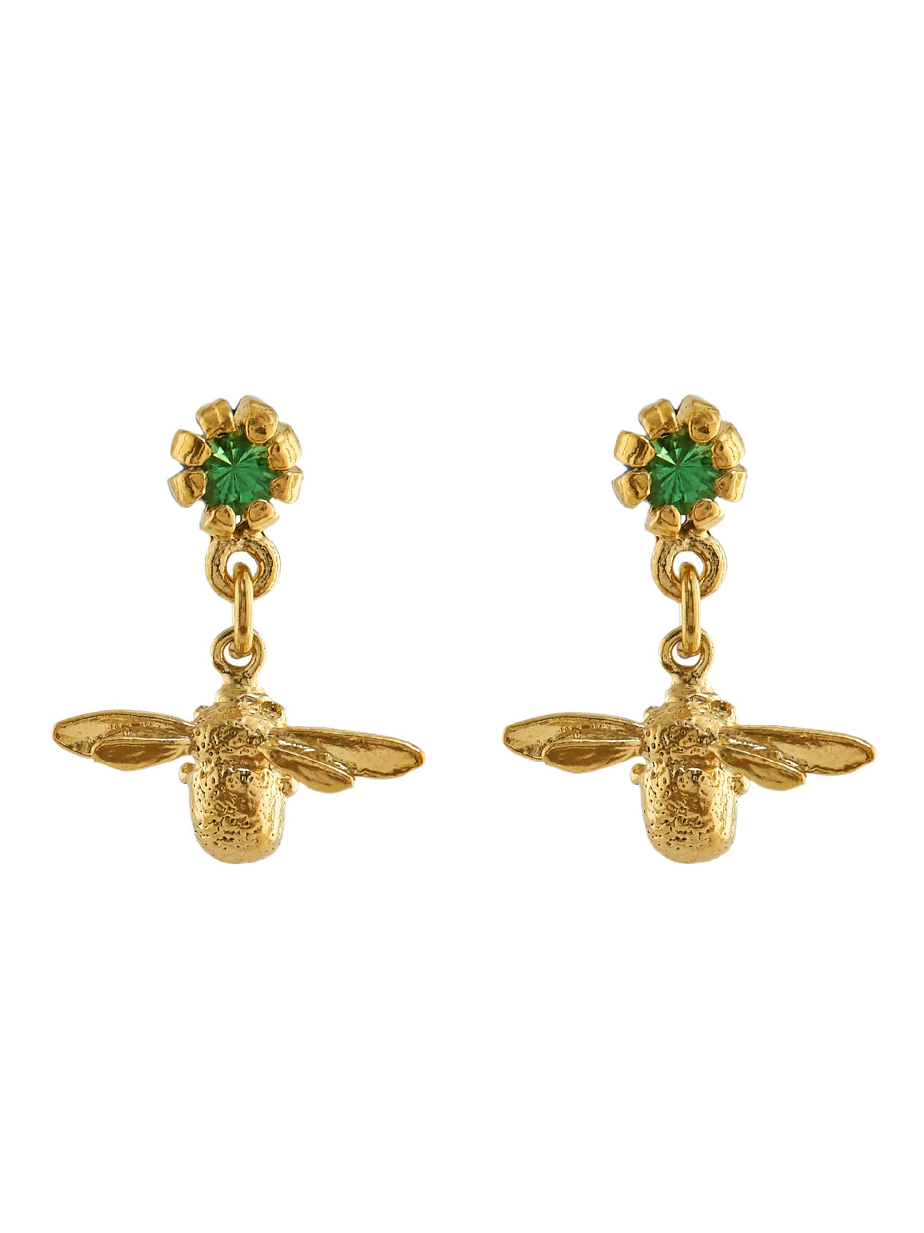 Earth Day Bee Earrings - image 1 | gold plate