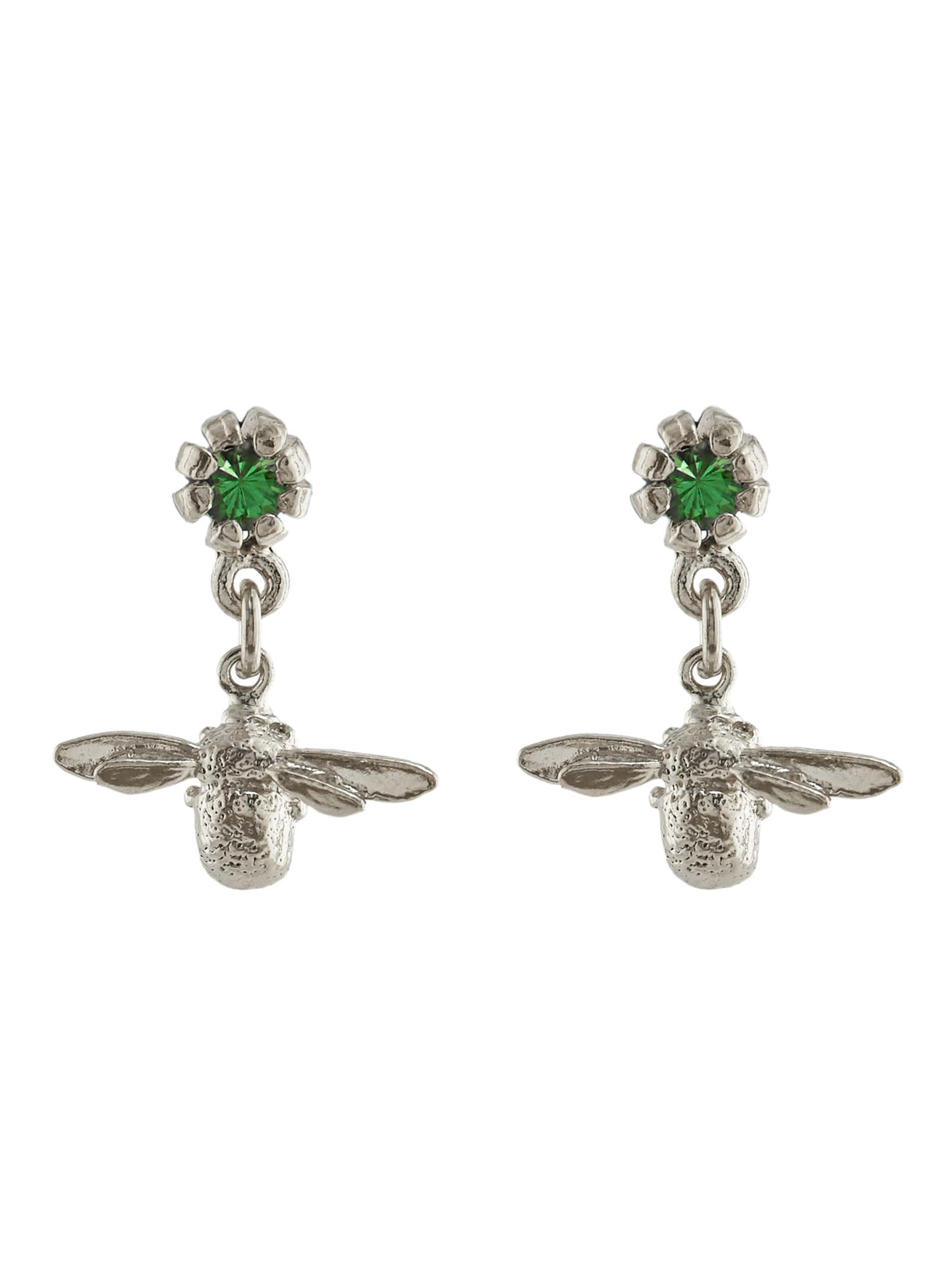 Earth Day Bee Earrings - image 4 | silver