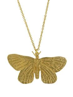 Duke of Burgundy Butterfly Necklace