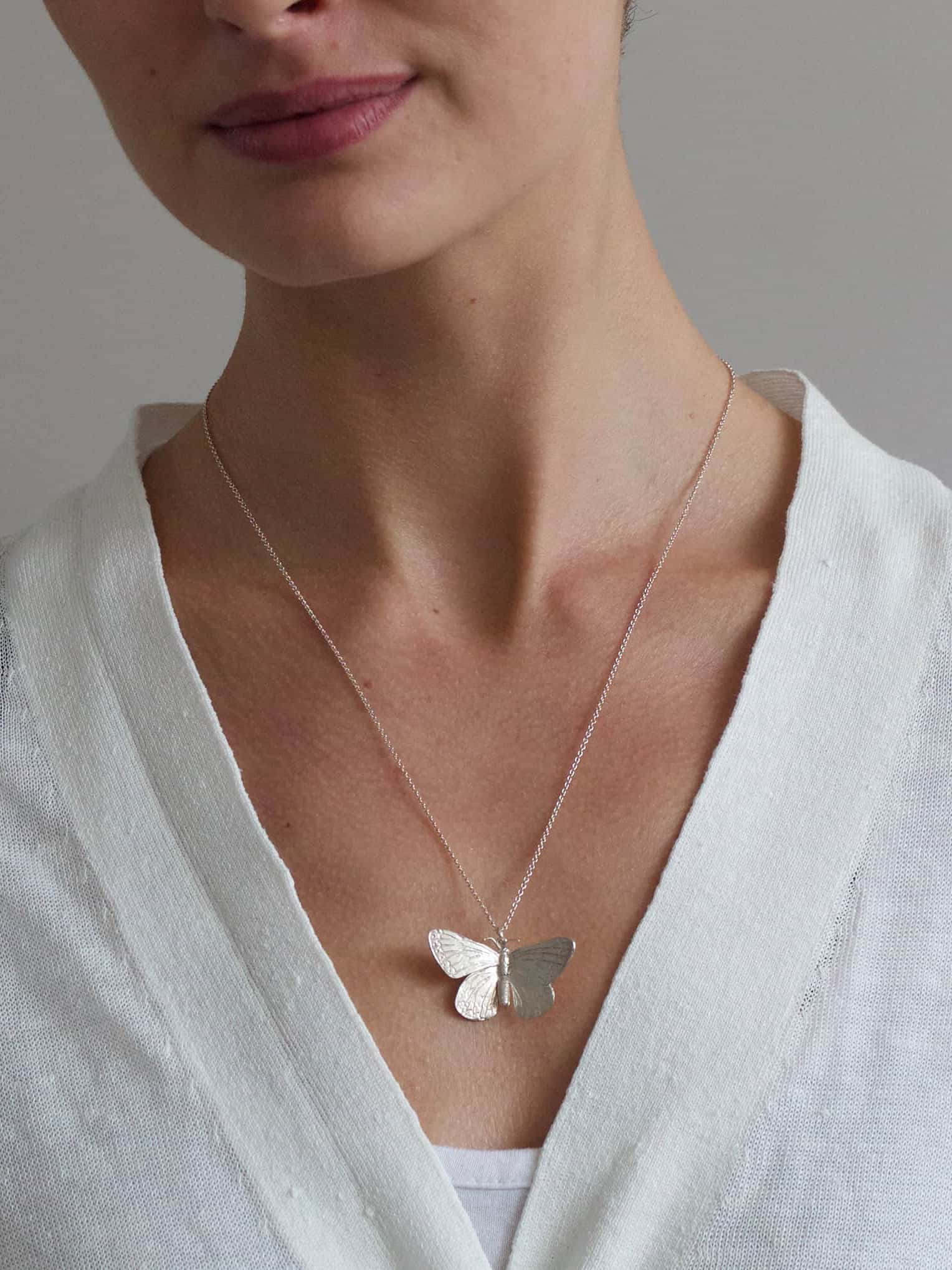 Duke of Burgundy Butterfly Necklace - image 6