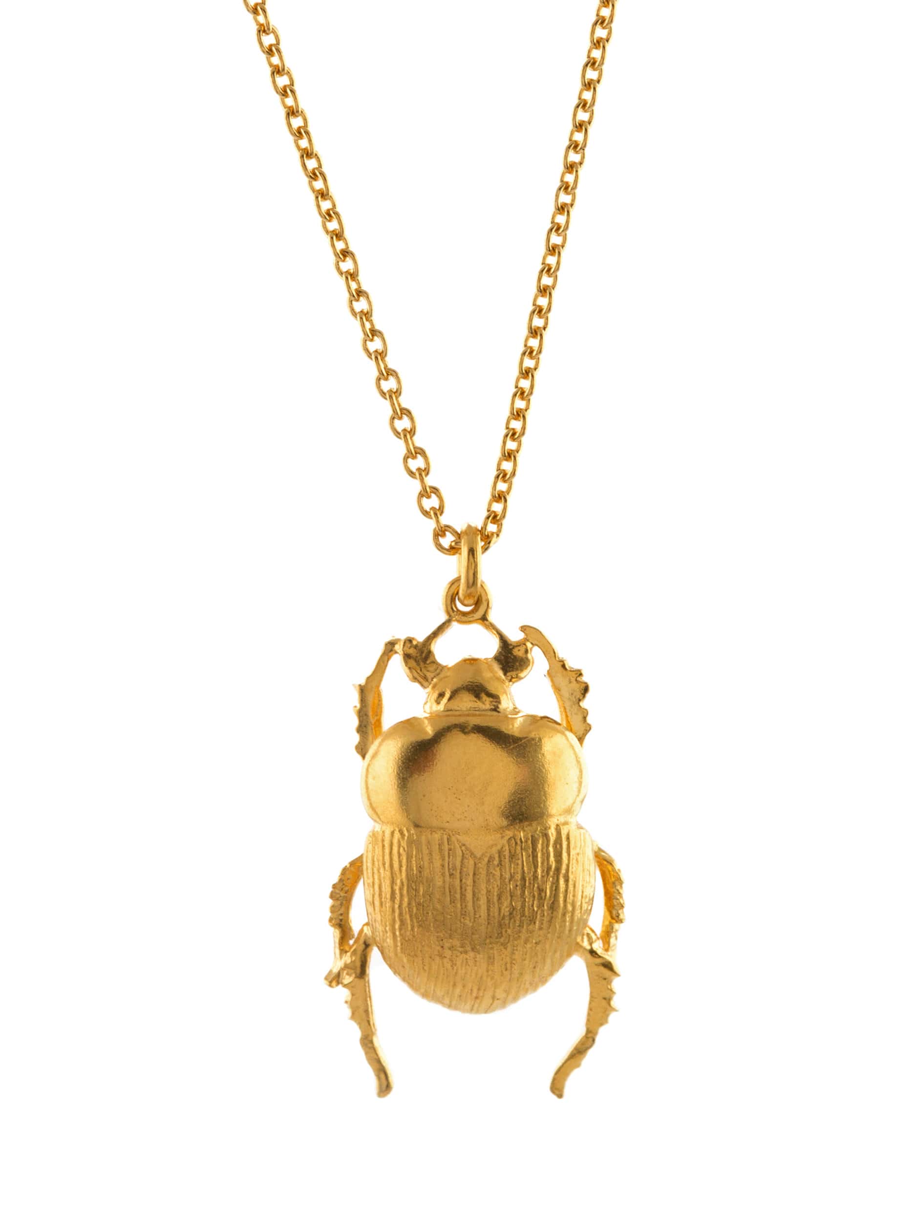 Dor Beetle Necklace - image 1 | gold plate