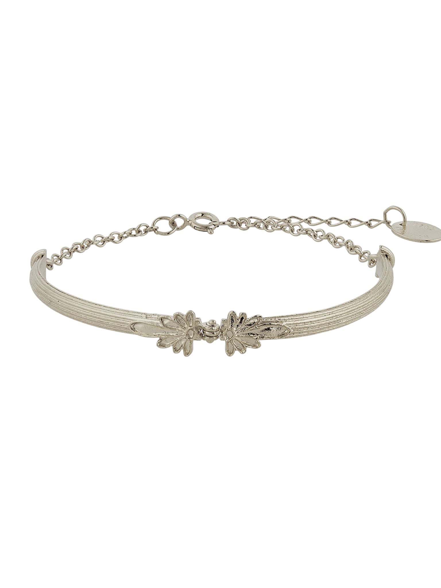 Hinged Column Bracelet with Ornate Detailing - image 7 | silver