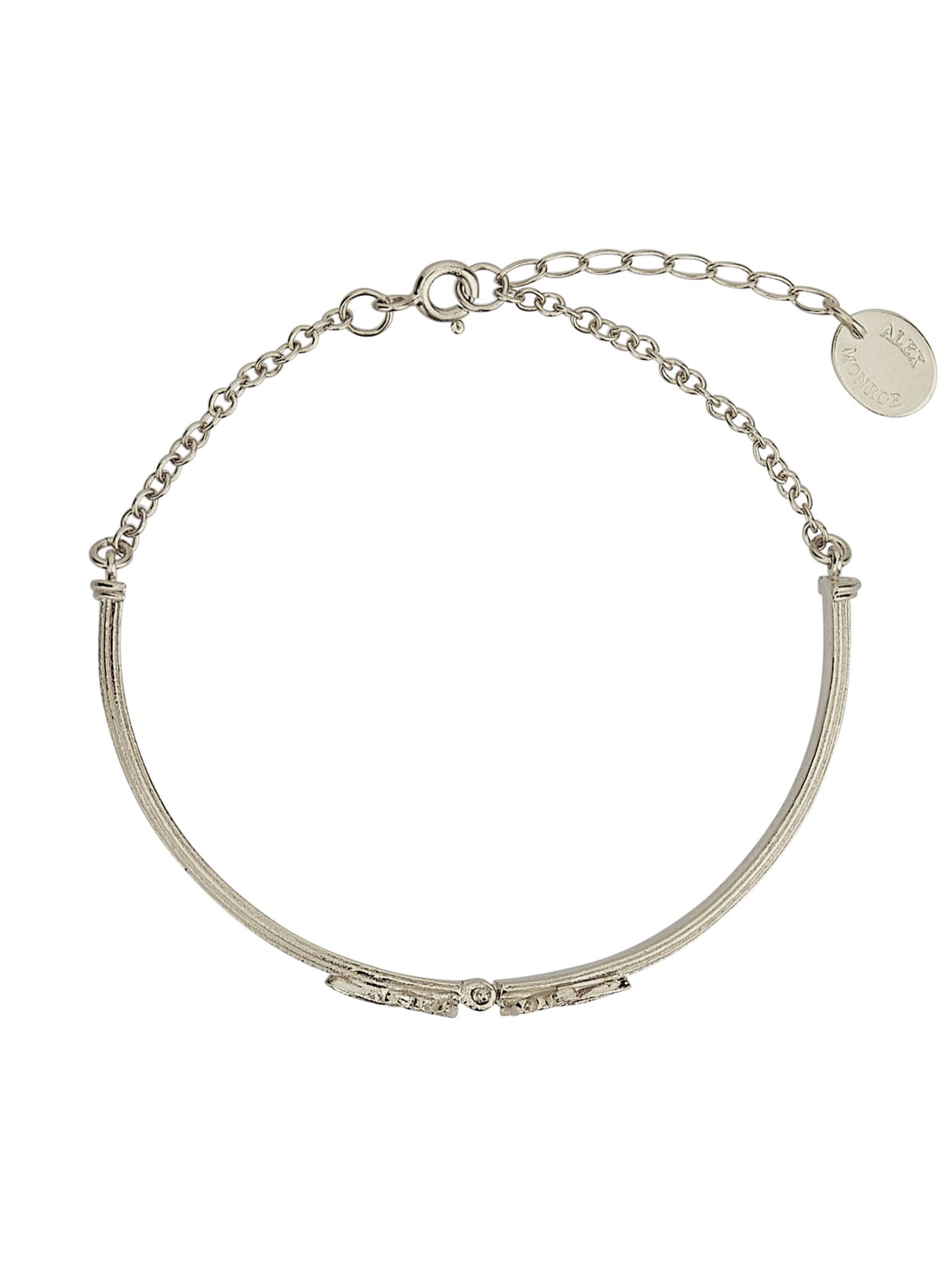 Hinged Column Bracelet with Ornate Detailing - image 9 | silver