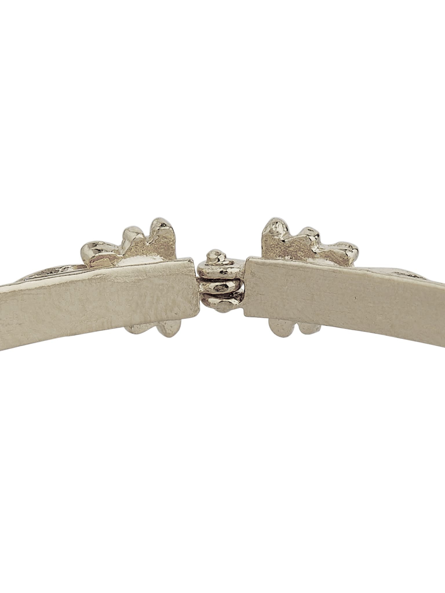 Hinged Column Bracelet with Ornate Detailing - image 10 | silver