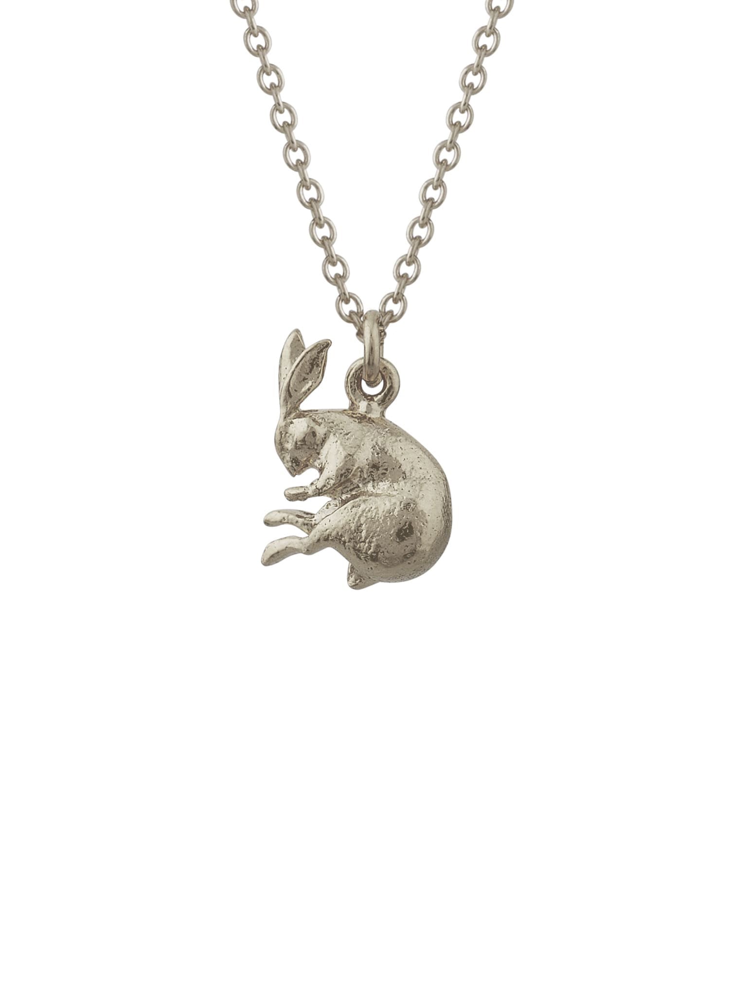 Sleeping Hare Necklace - image 4 | silver