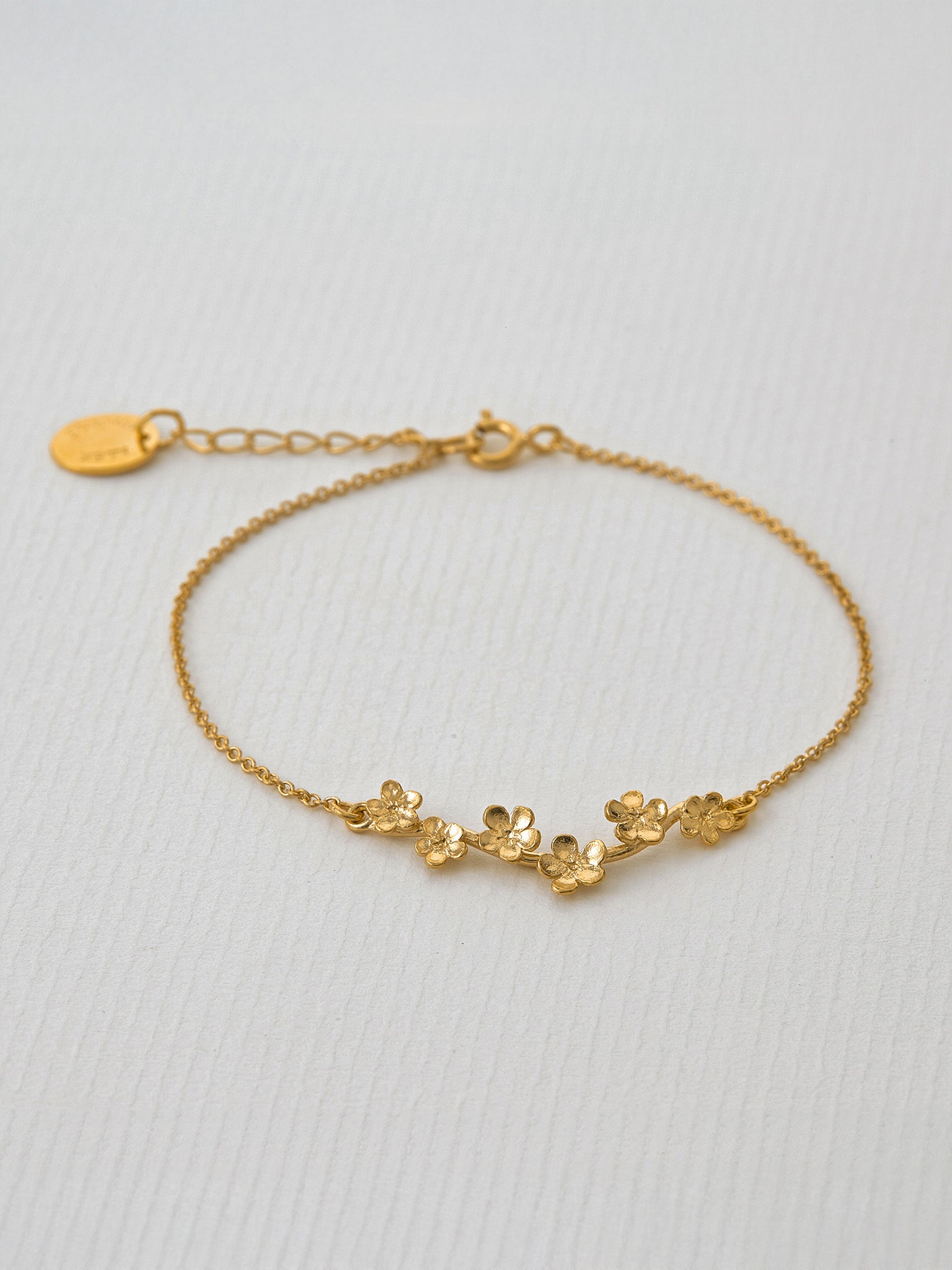 Forget Me Not Bracelet - image 2 | gold plate