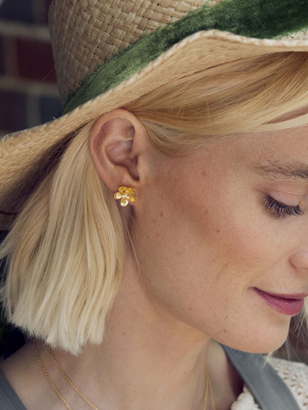 Citrine Buttercup Earrings
