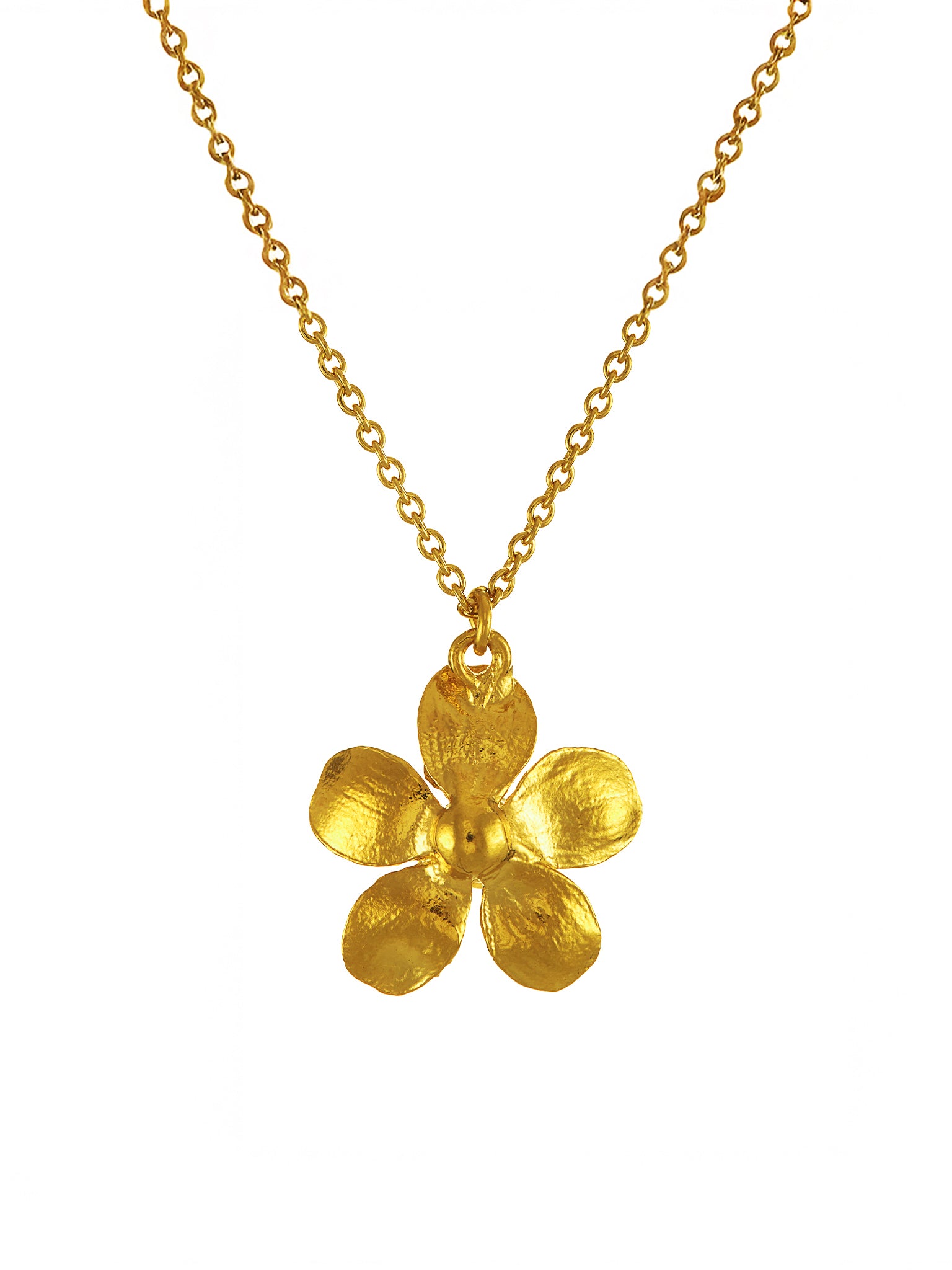 Citrine Buttercup Necklace - image 5 | gold plate