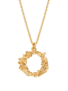Floral Letter O Necklace