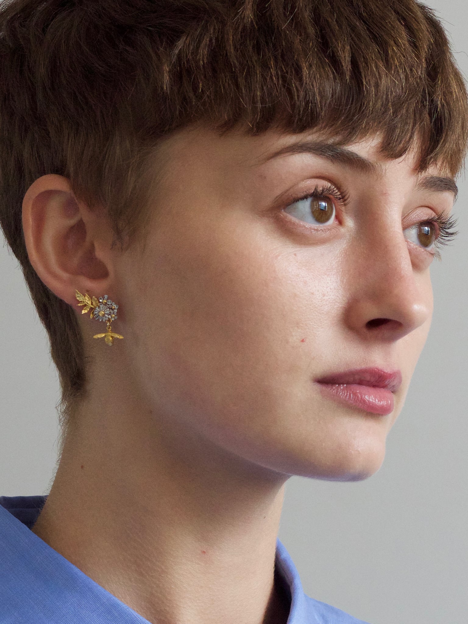 Posy Bloom Bee Earrings - image 2