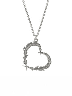 Delicate Feather Heart Necklace