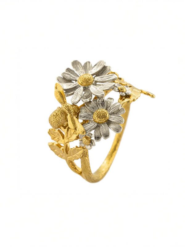 Posy Bloom Bee Ring