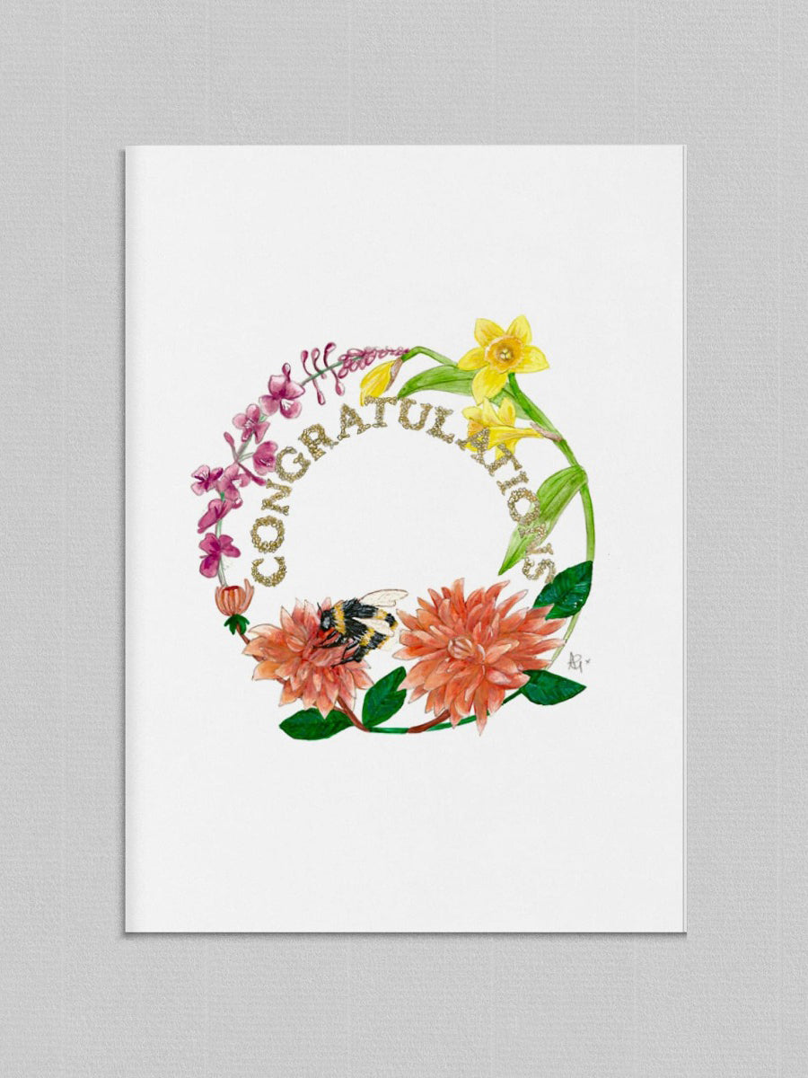 Congratulations Illustrated Greetings Card - image 1