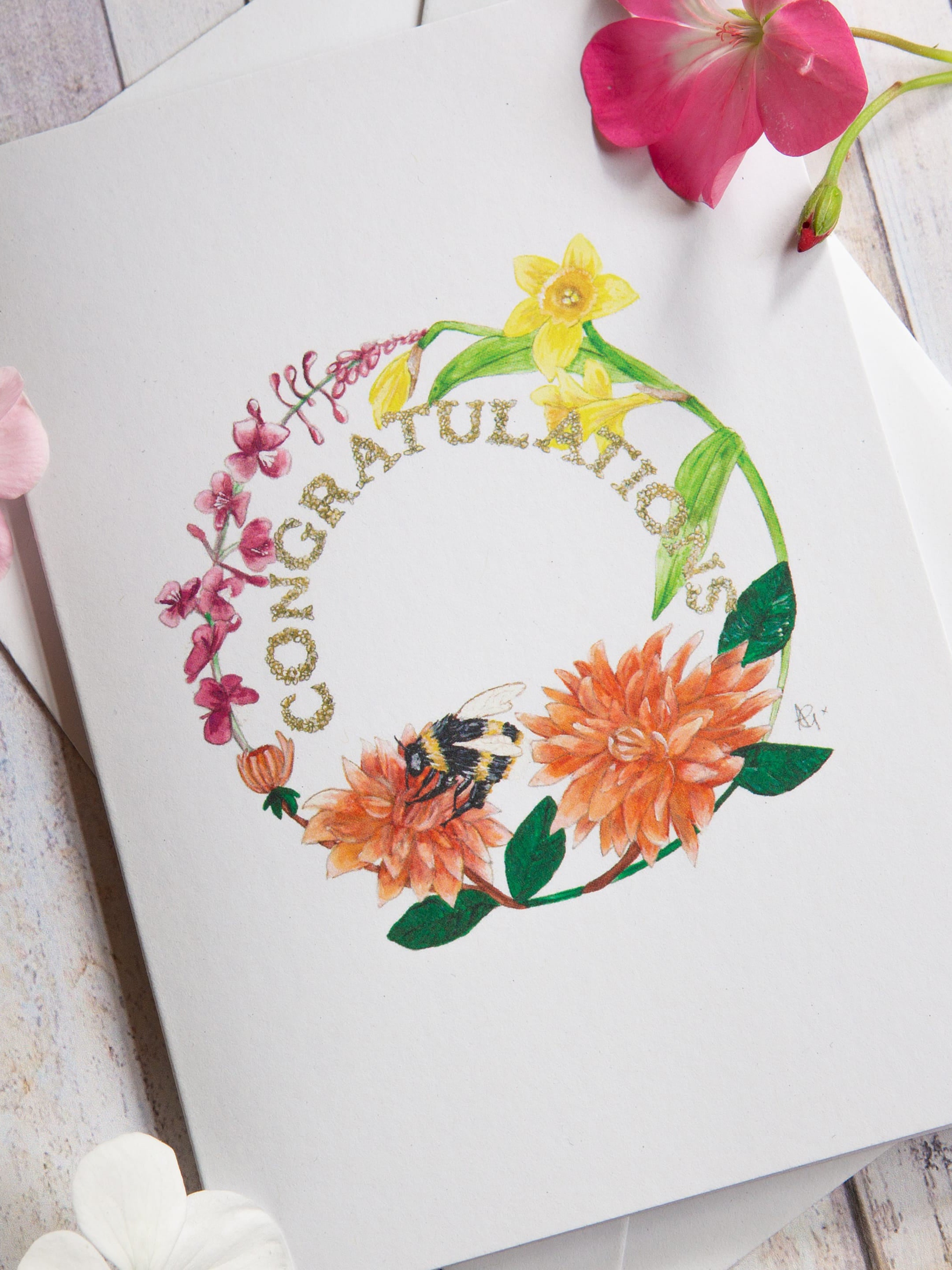 Congratulations Illustrated Greetings Card - image 2