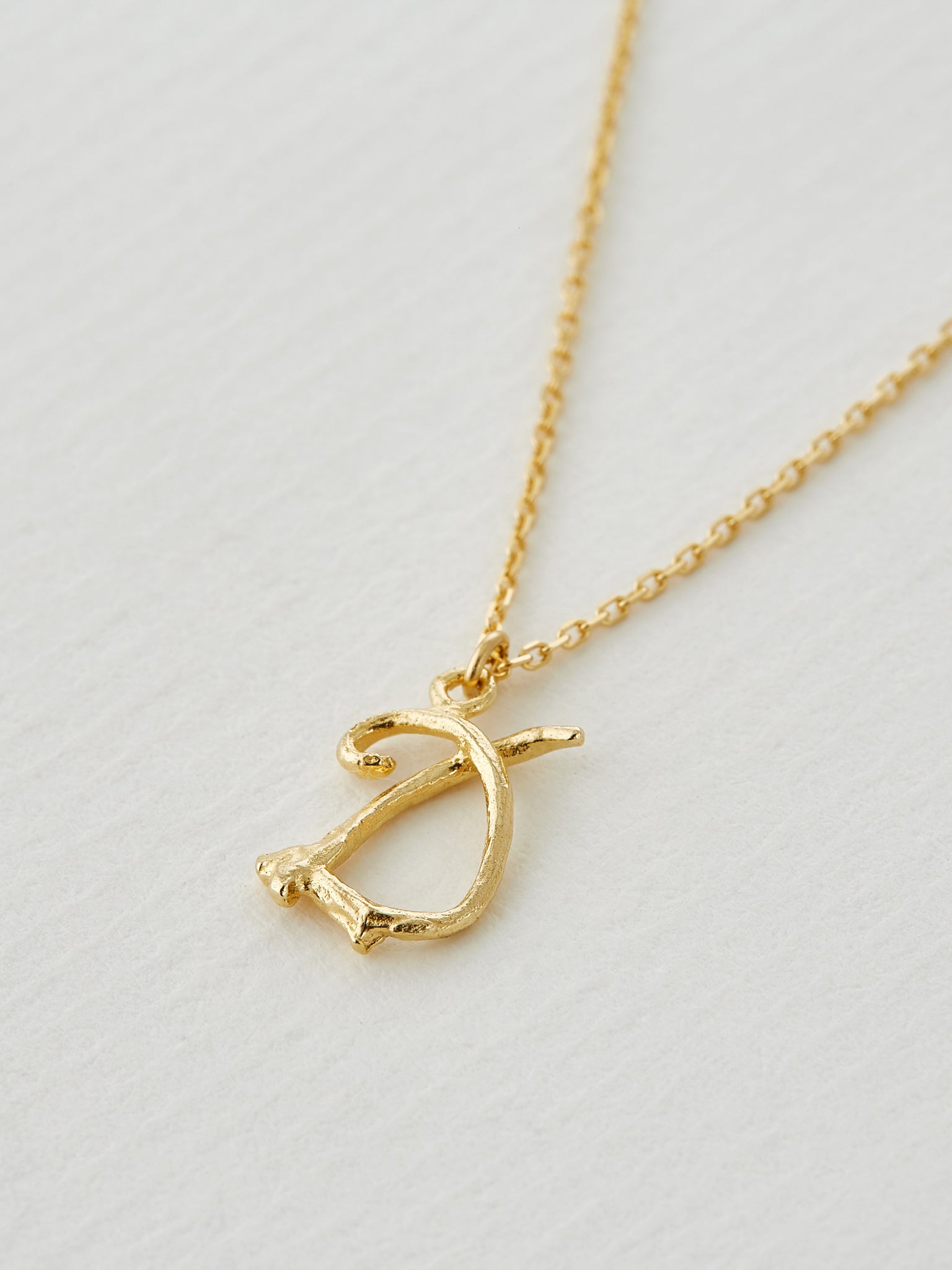 Enchanted Twig Alphabet - Letter D - image 2 | 18ct yellow gold