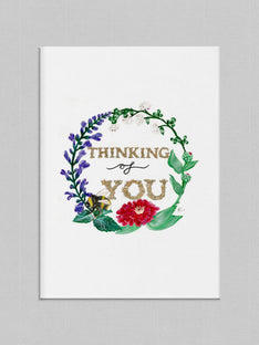Thinking of You Illustrated Greetings Card