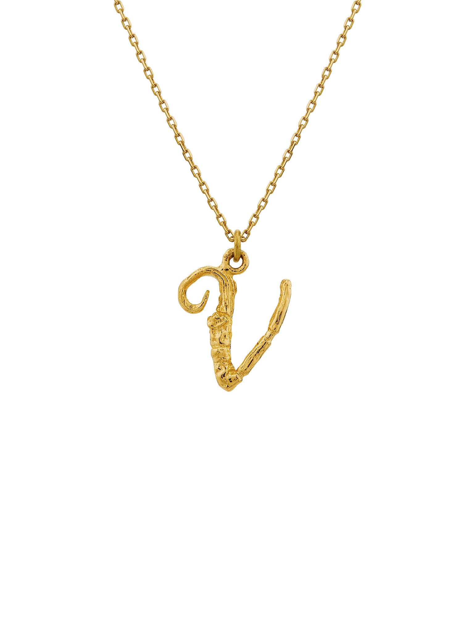 Enchanted Twig Alphabet - Letter V - image 1 | 18ct yellow gold