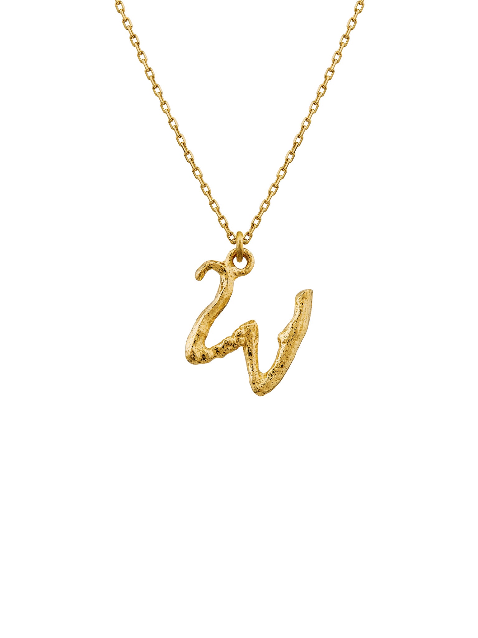Enchanted Twig Alphabet - Letter W - image 1 | 18ct yellow gold