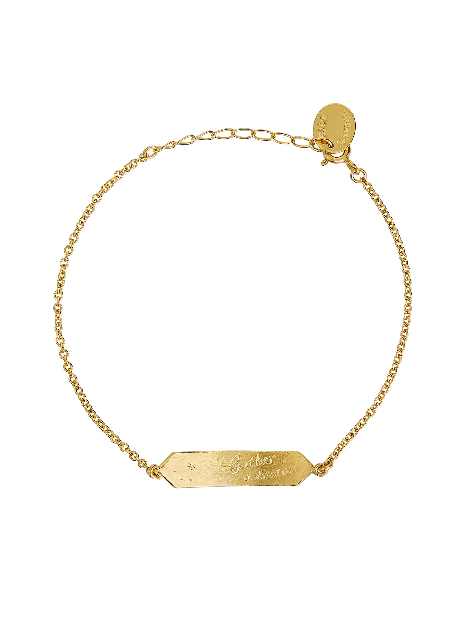 Sail into the Sunset Engraved I-D Bracelet - image 5 | gold plate
